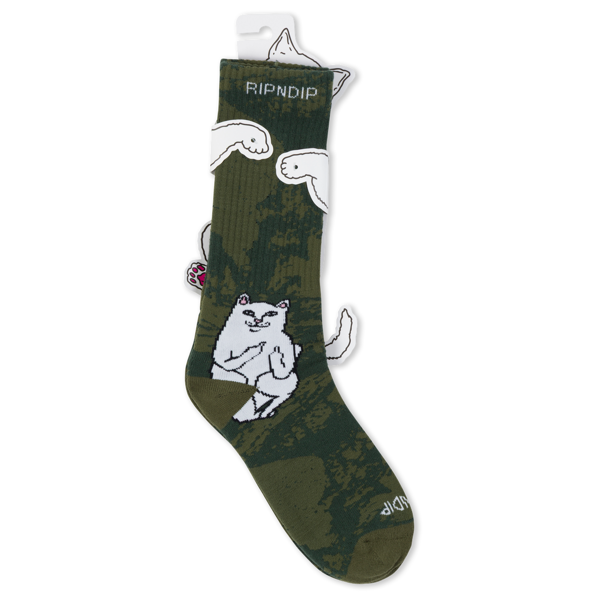 RIPNDIP Lord Nermal Socks (Forest Camo)