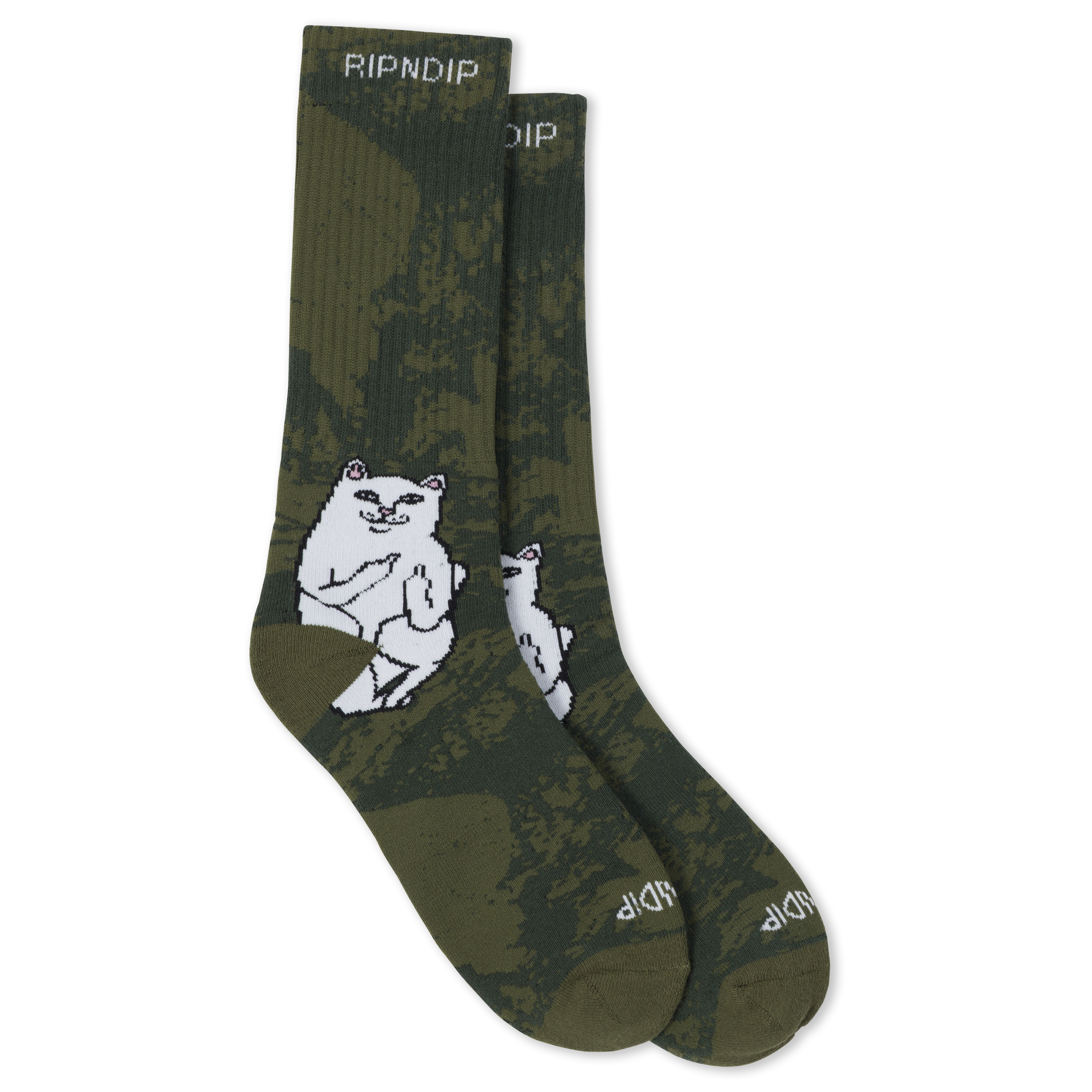 RIPNDIP Lord Nermal Socks (Forest Camo)