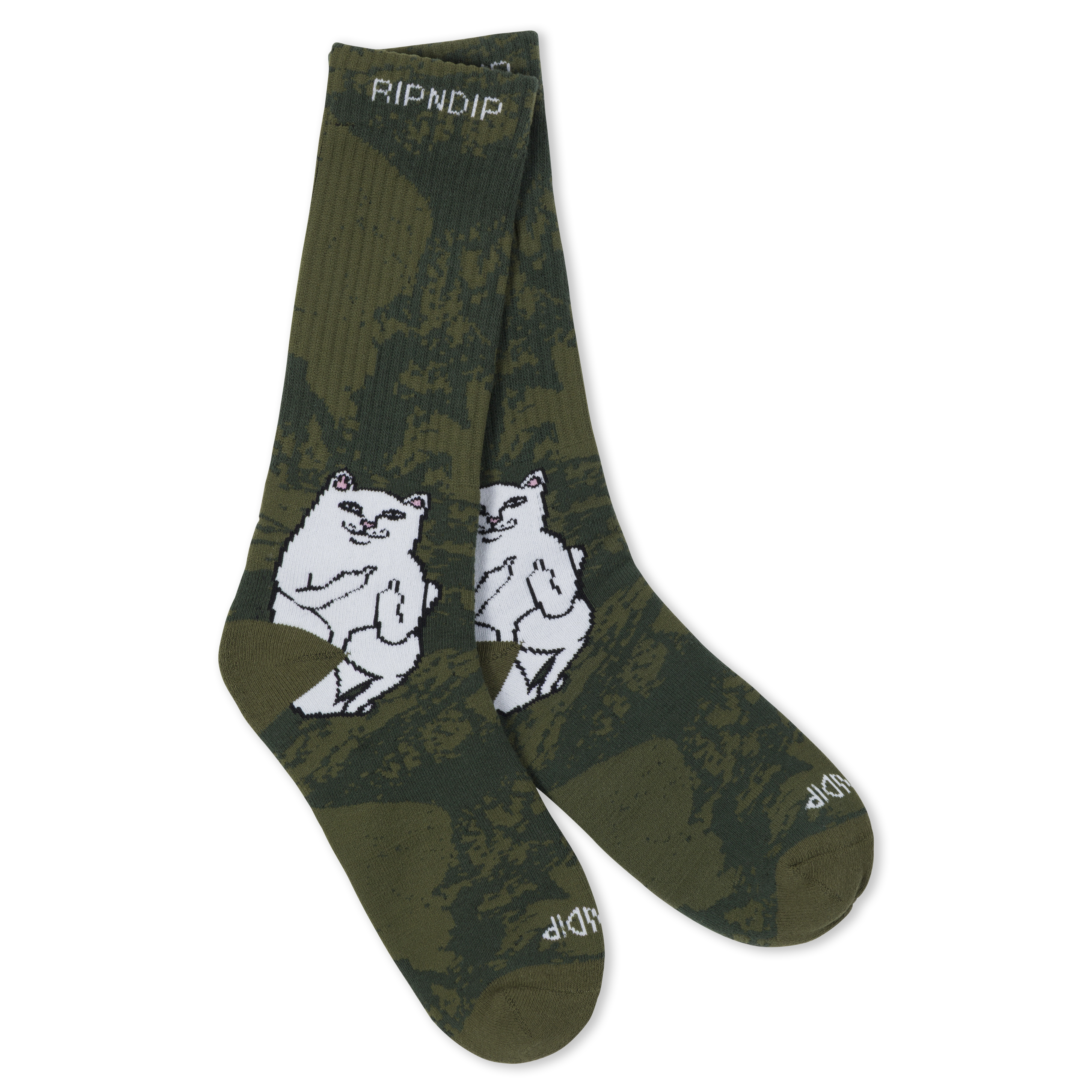 RIPNDIP Lord Nermal Socks (Forest Camo)