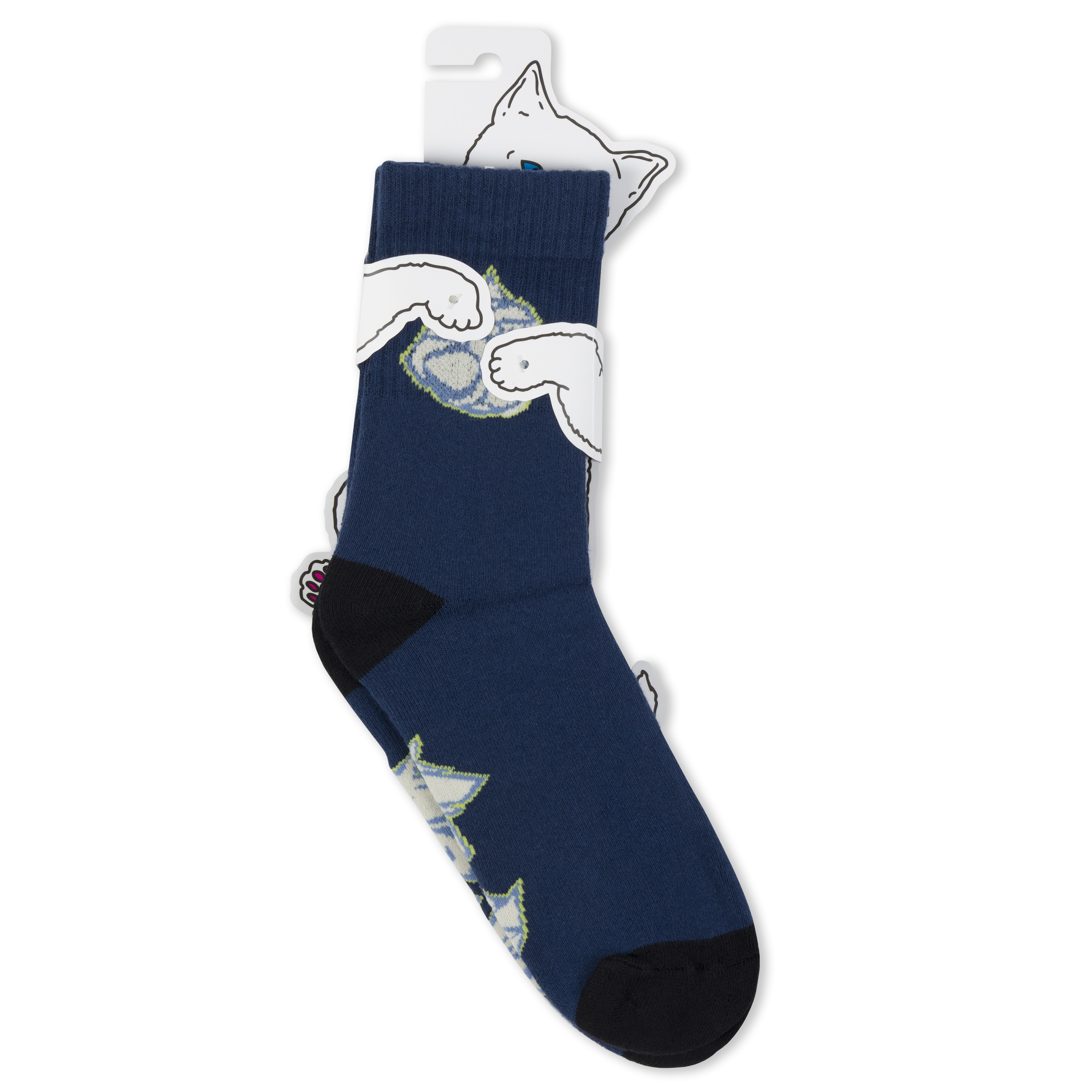 RIPNDIP Cyclone Mid Socks (Navy)