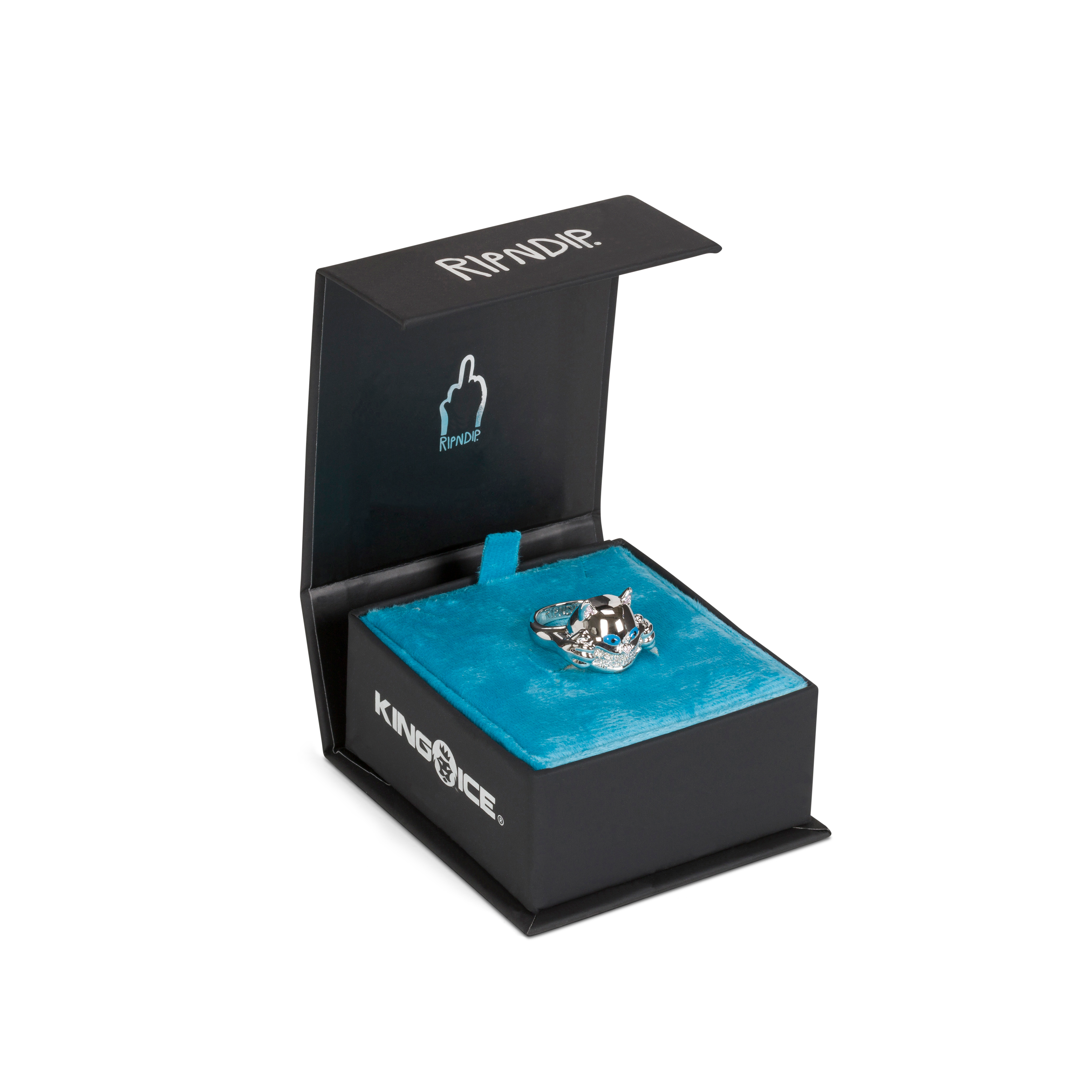 RIPNDIP Ripndip x King Ice Nermal Ring (Silver)