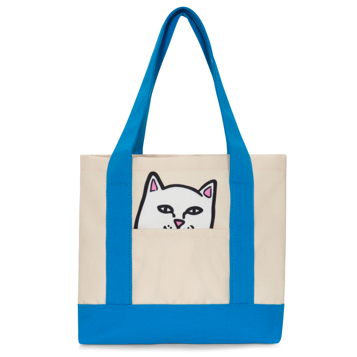 RIPNDIP Lord Nermal Mini Shopper Tote (Blue / Natural)