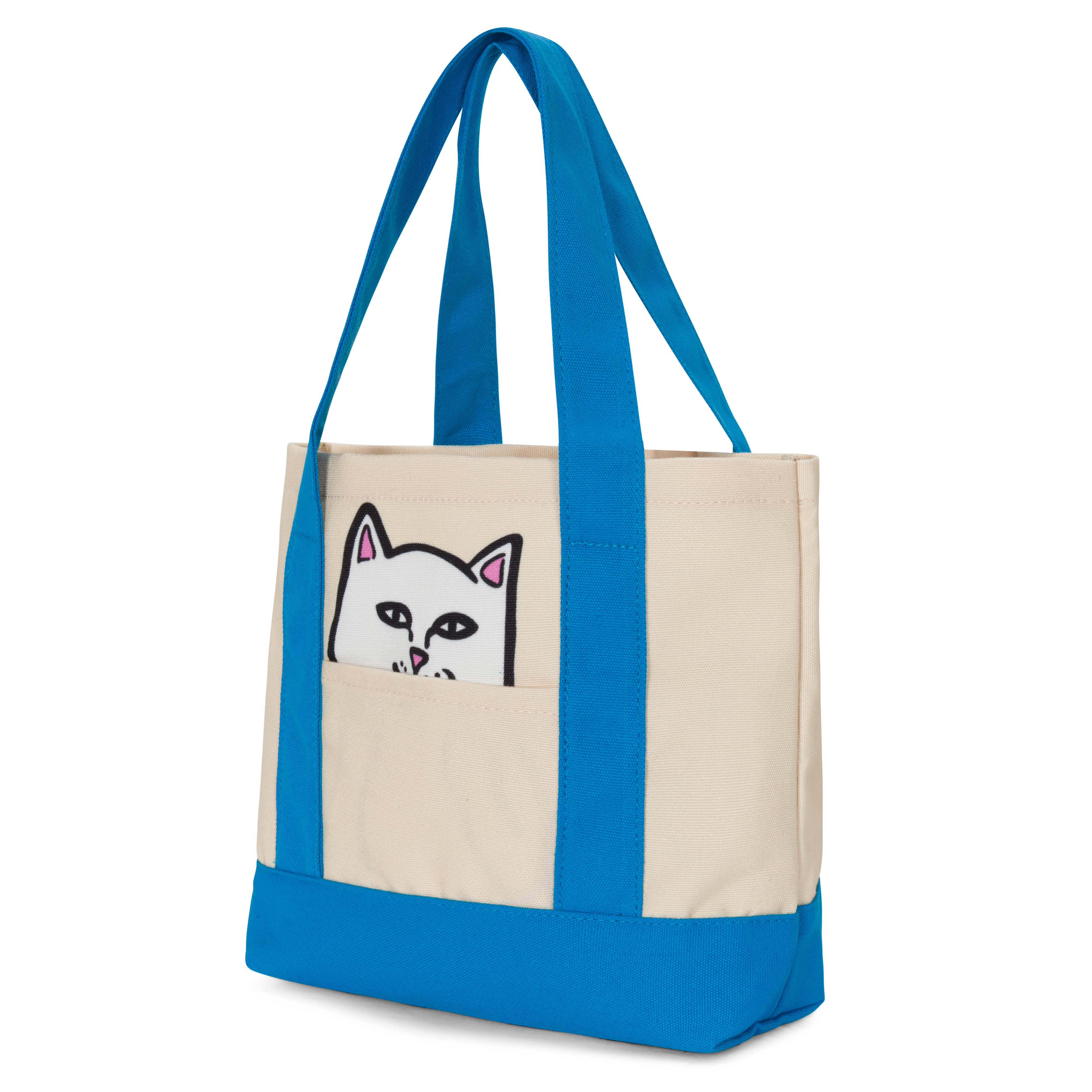 RIPNDIP Lord Nermal Mini Shopper Tote (Blue / Natural)