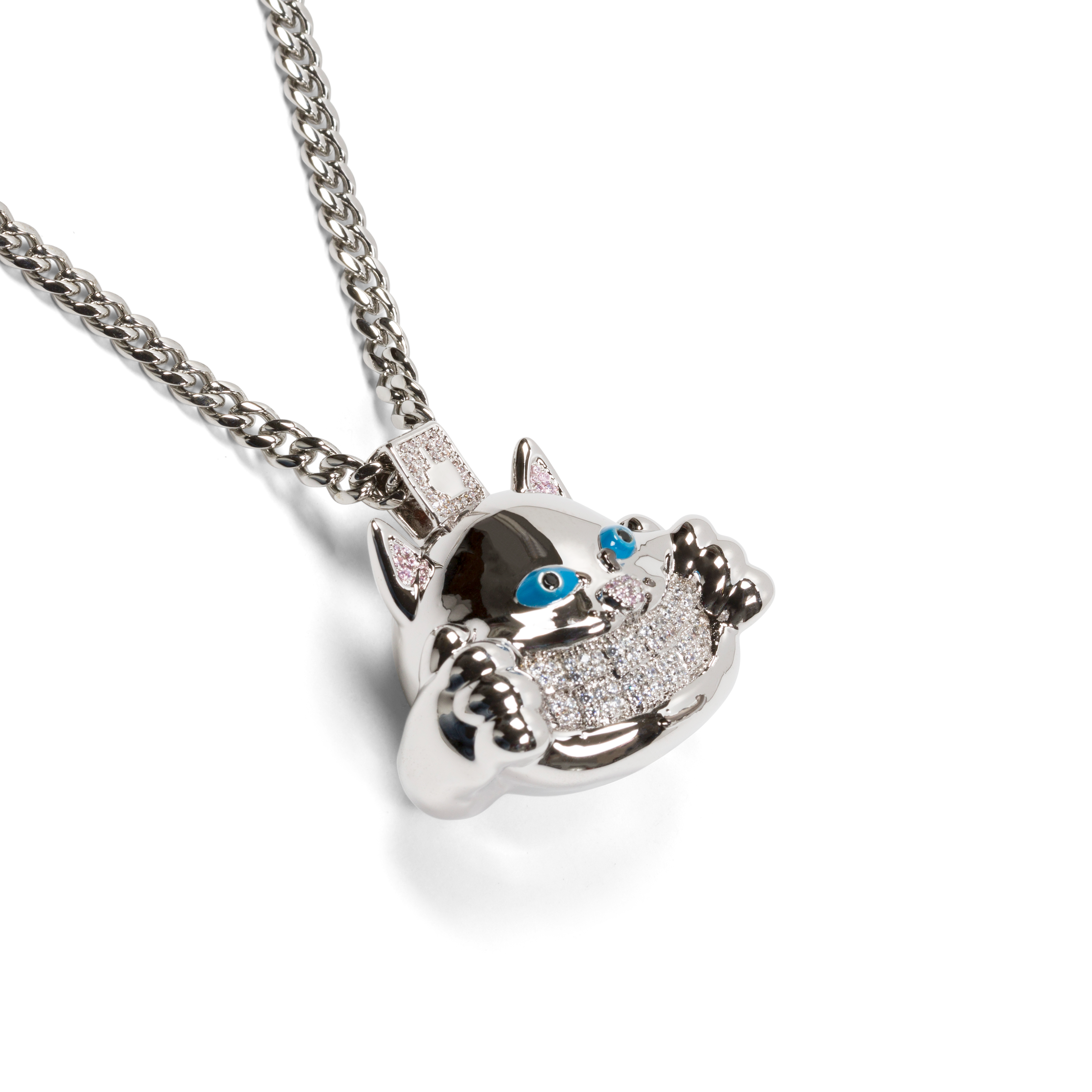 RIPNDIP Ripndip x King Ice Nermal Necklace (Silver)