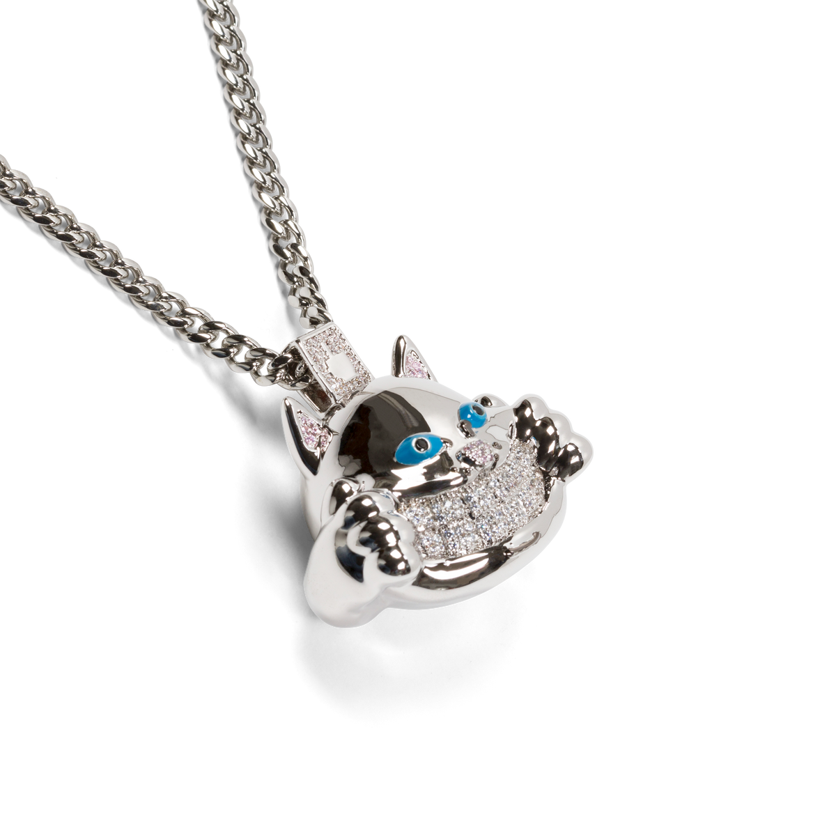 RIPNDIP Ripndip x King Ice Nermal Necklace (Silver)