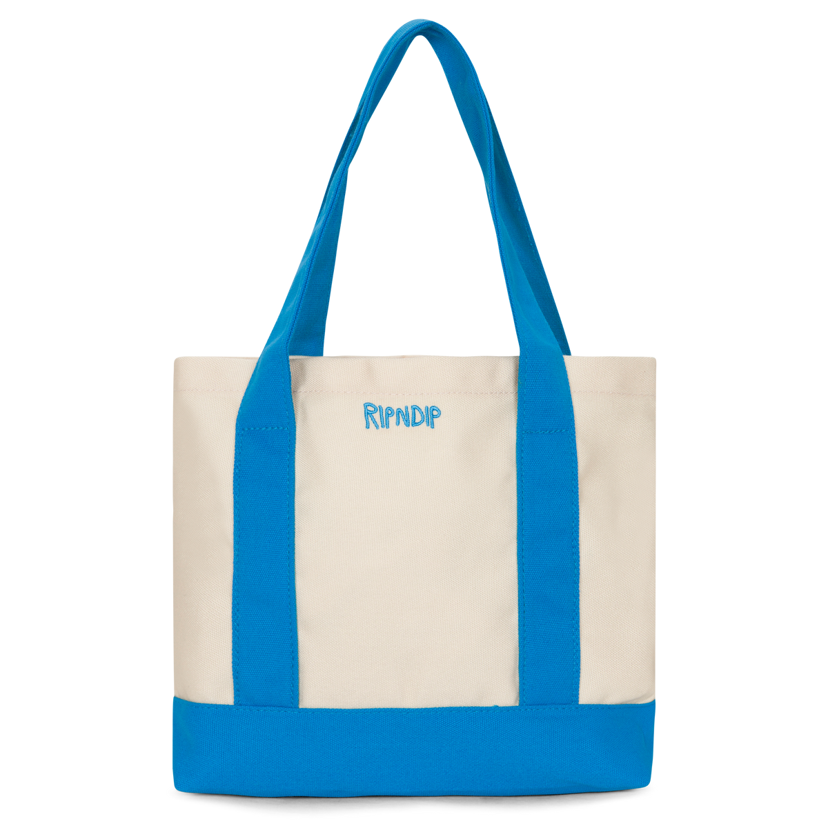 RIPNDIP Lord Nermal Mini Shopper Tote (Blue / Natural)