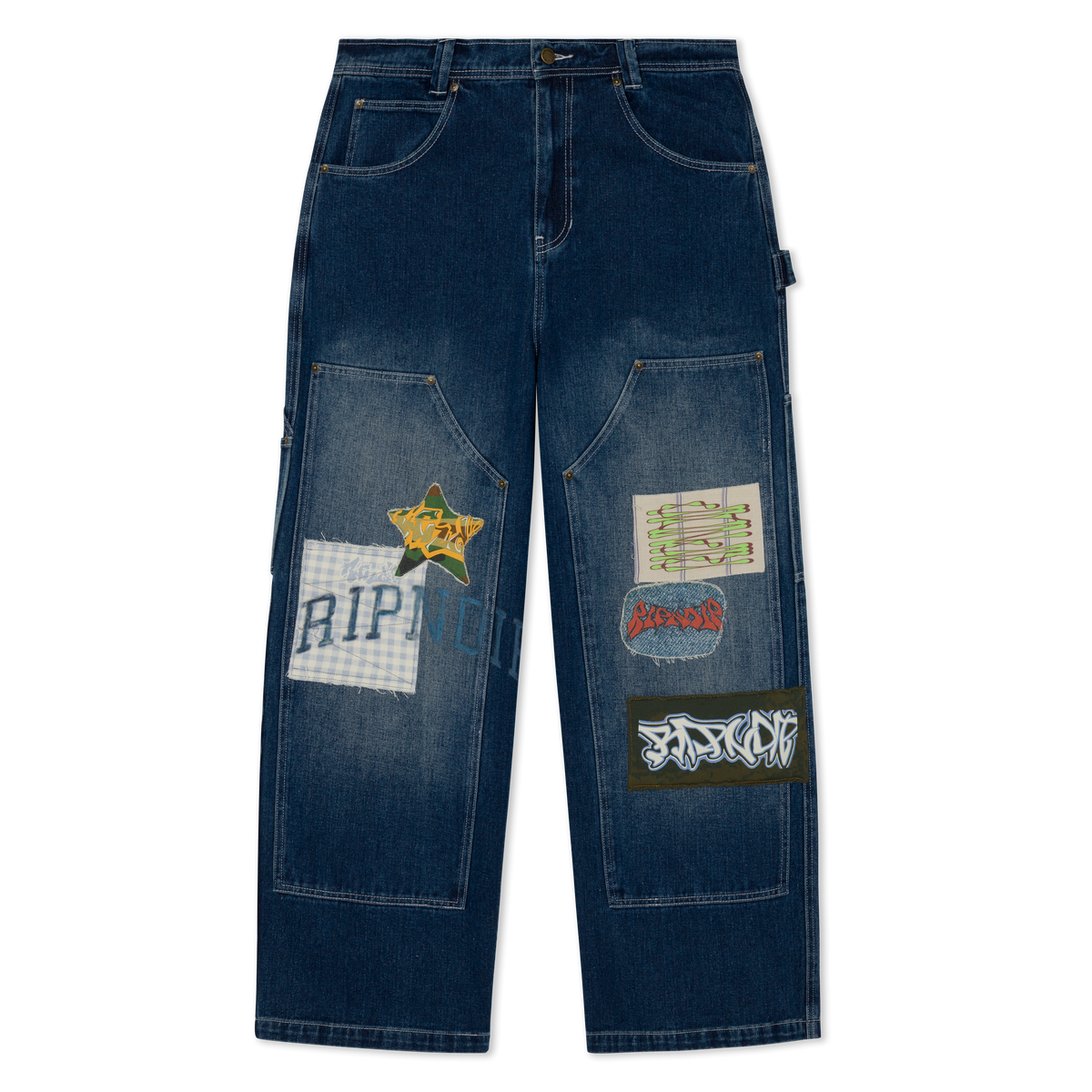 Skyline Wide Fit Carpenter Pant (Light Wash Denim) – RIPNDIP