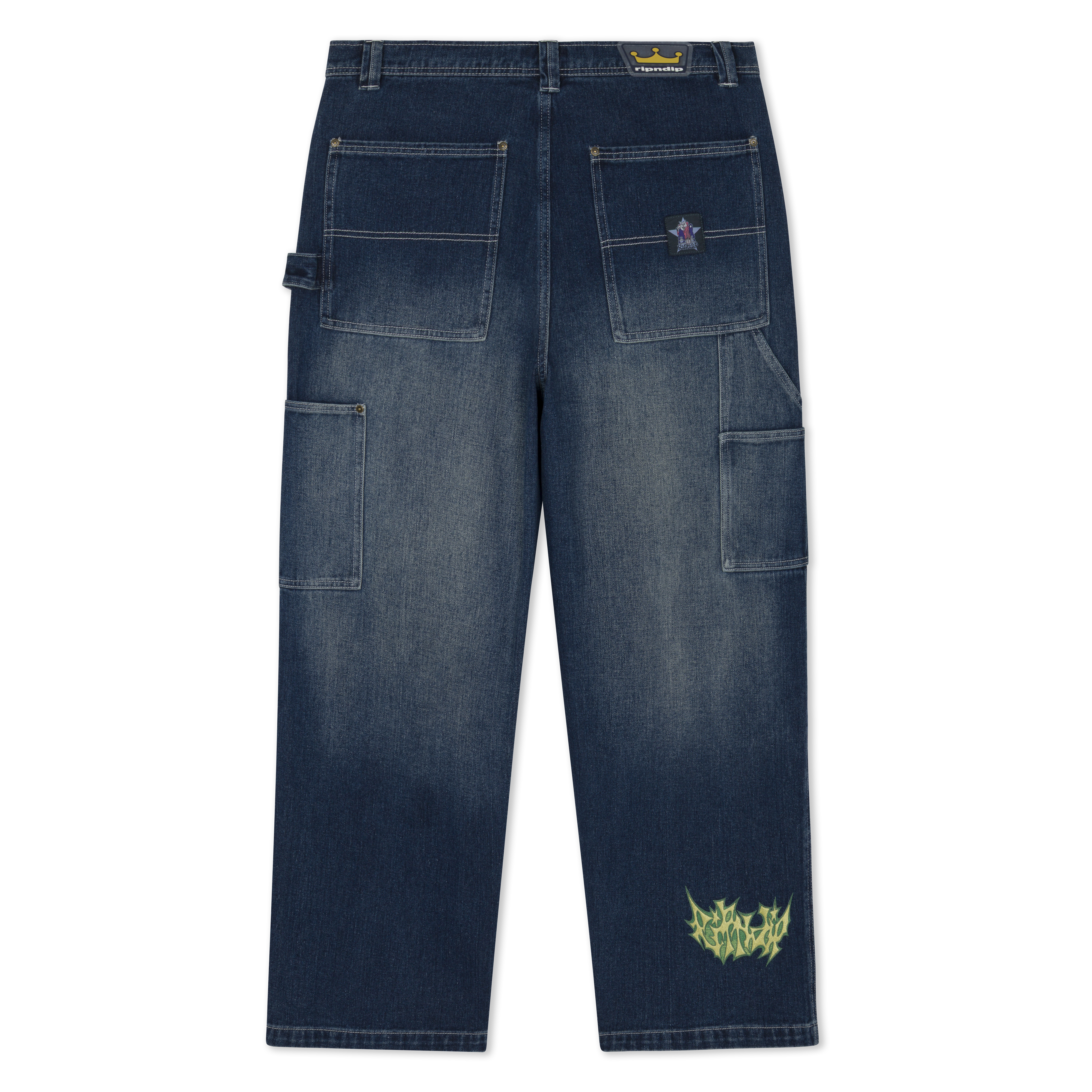 RIPNDIP Skyline Wide Fit Carpenter Pant (Light Wash Denim)