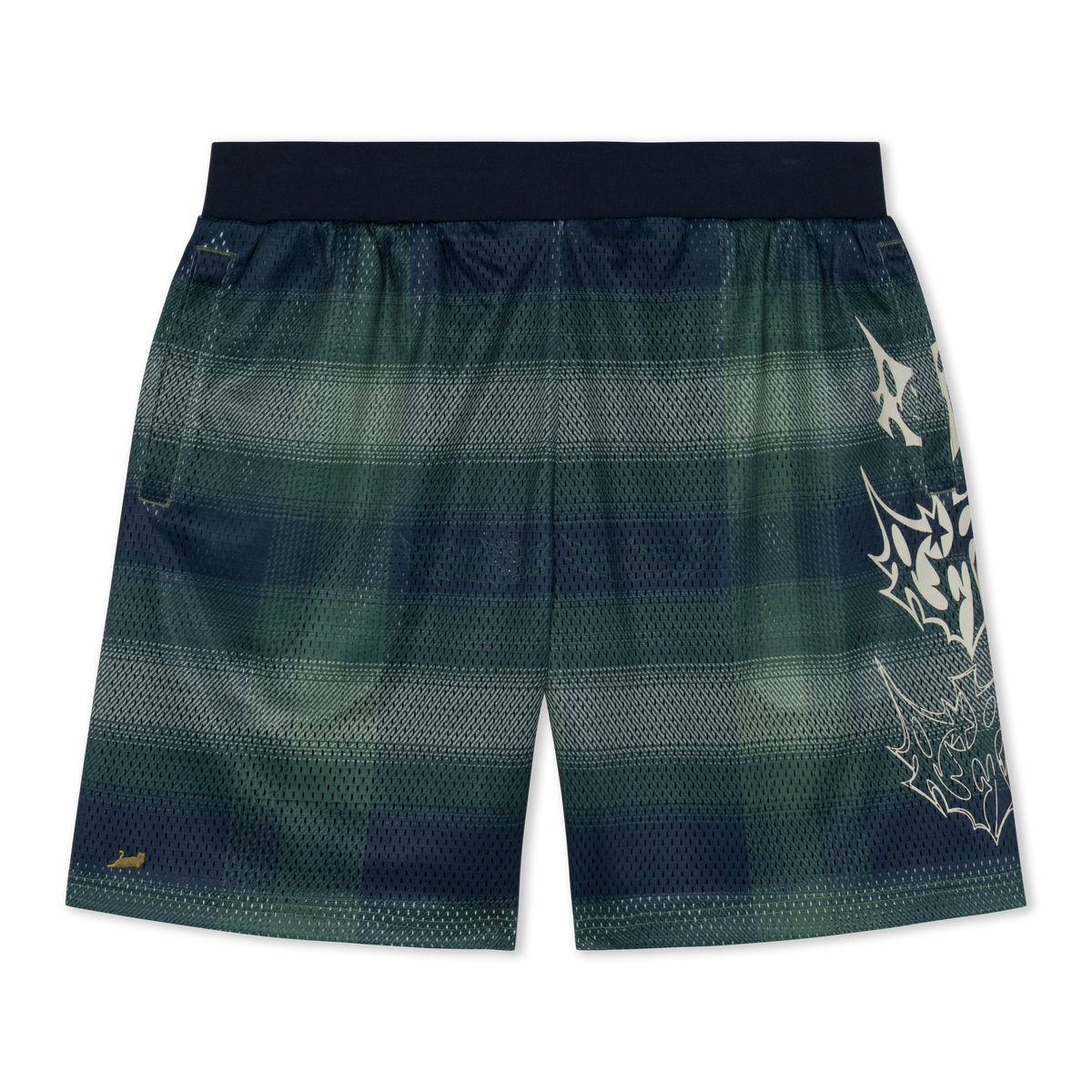 RIPNDIP Slater Mesh Shorts (Navy / Forest Plaid)