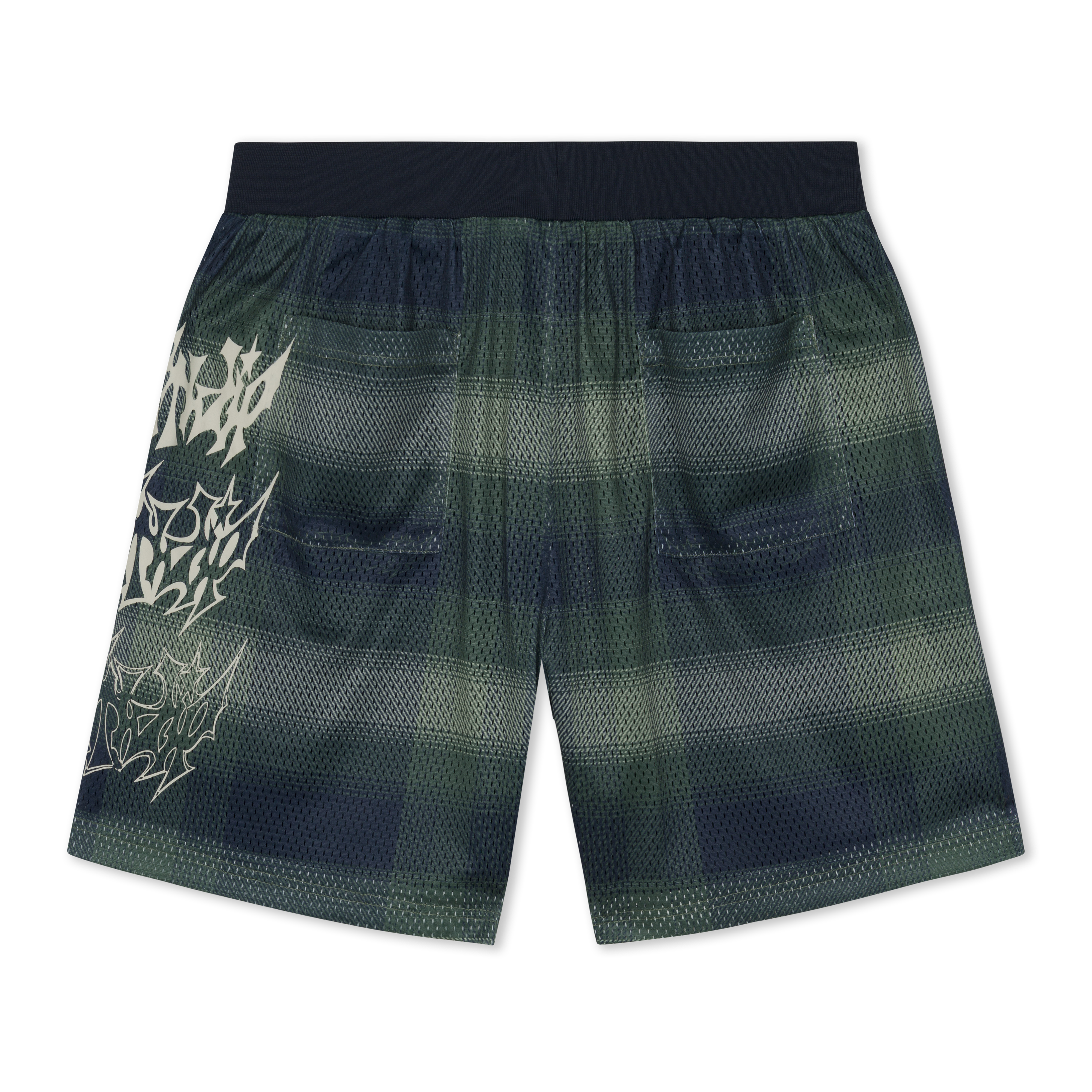 RIPNDIP Slater Mesh Shorts (Navy / Forest Plaid)