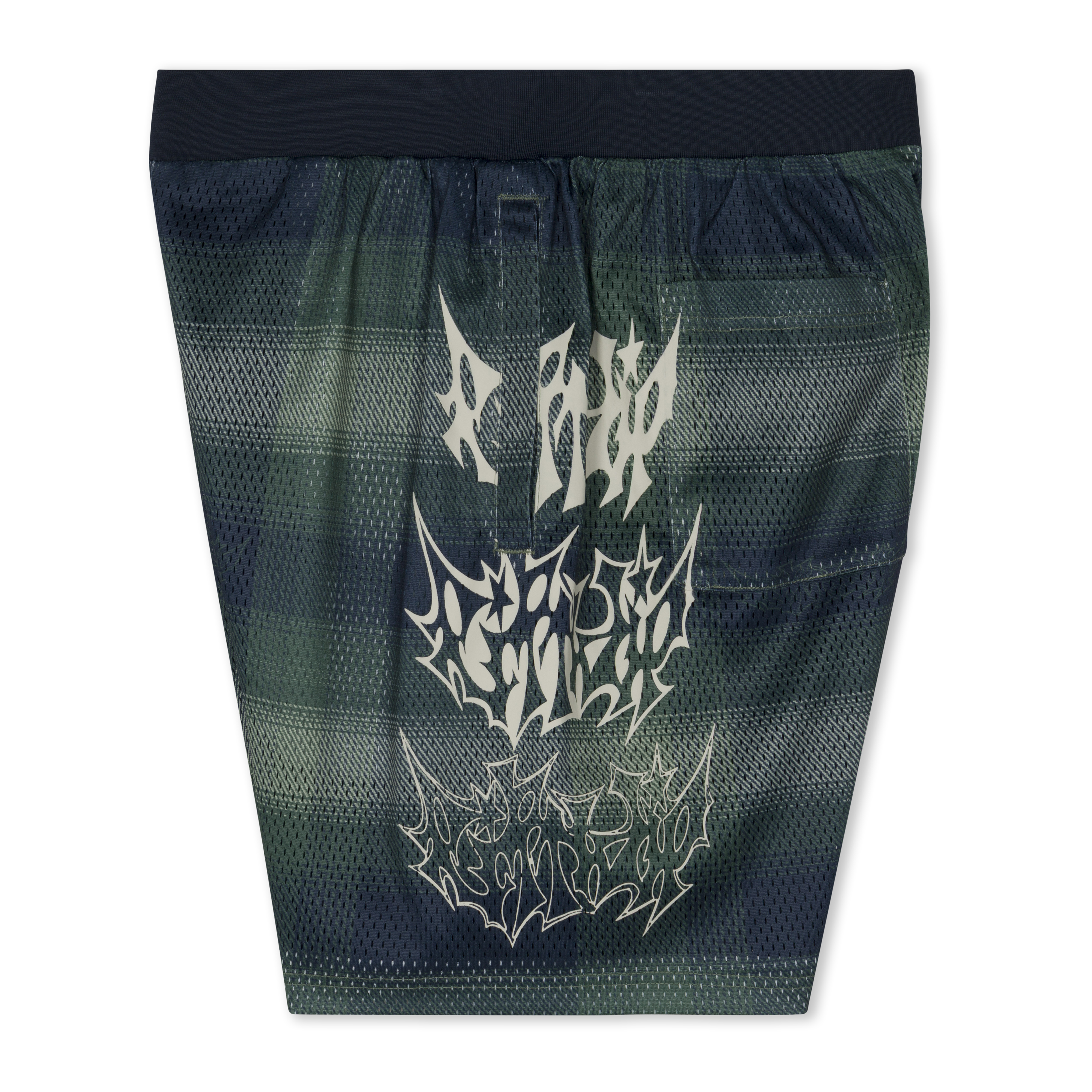 RIPNDIP Slater Mesh Shorts (Navy / Forest Plaid)