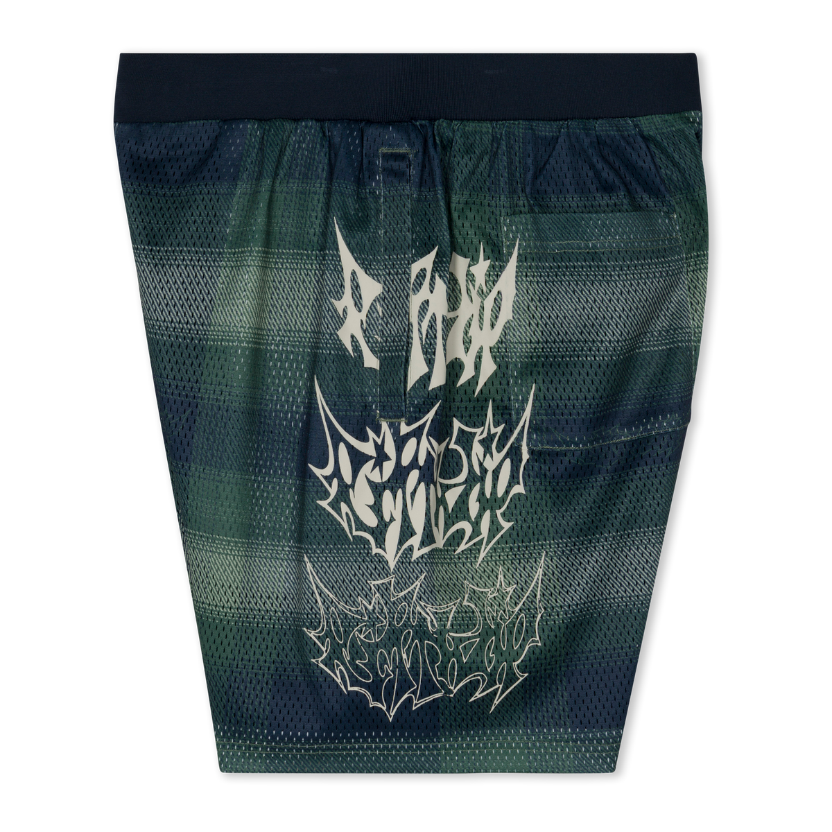 RIPNDIP Slater Mesh Shorts (Navy / Forest Plaid)