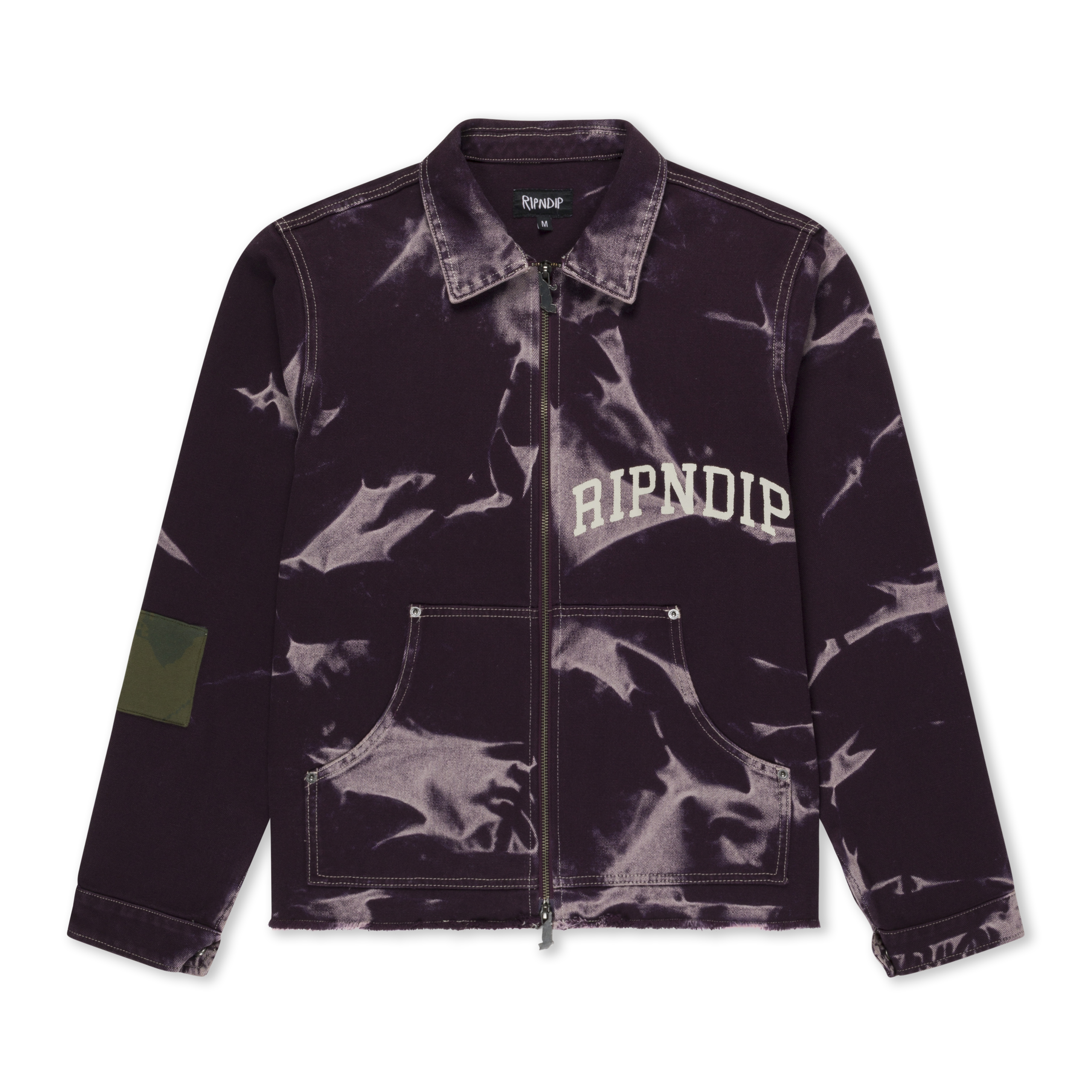 RIPNDIP Skyline Work Jacket (Dark Plum Wash)