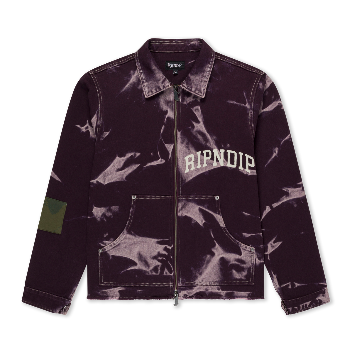 RIPNDIP Skyline Work Jacket (Dark Plum Wash)