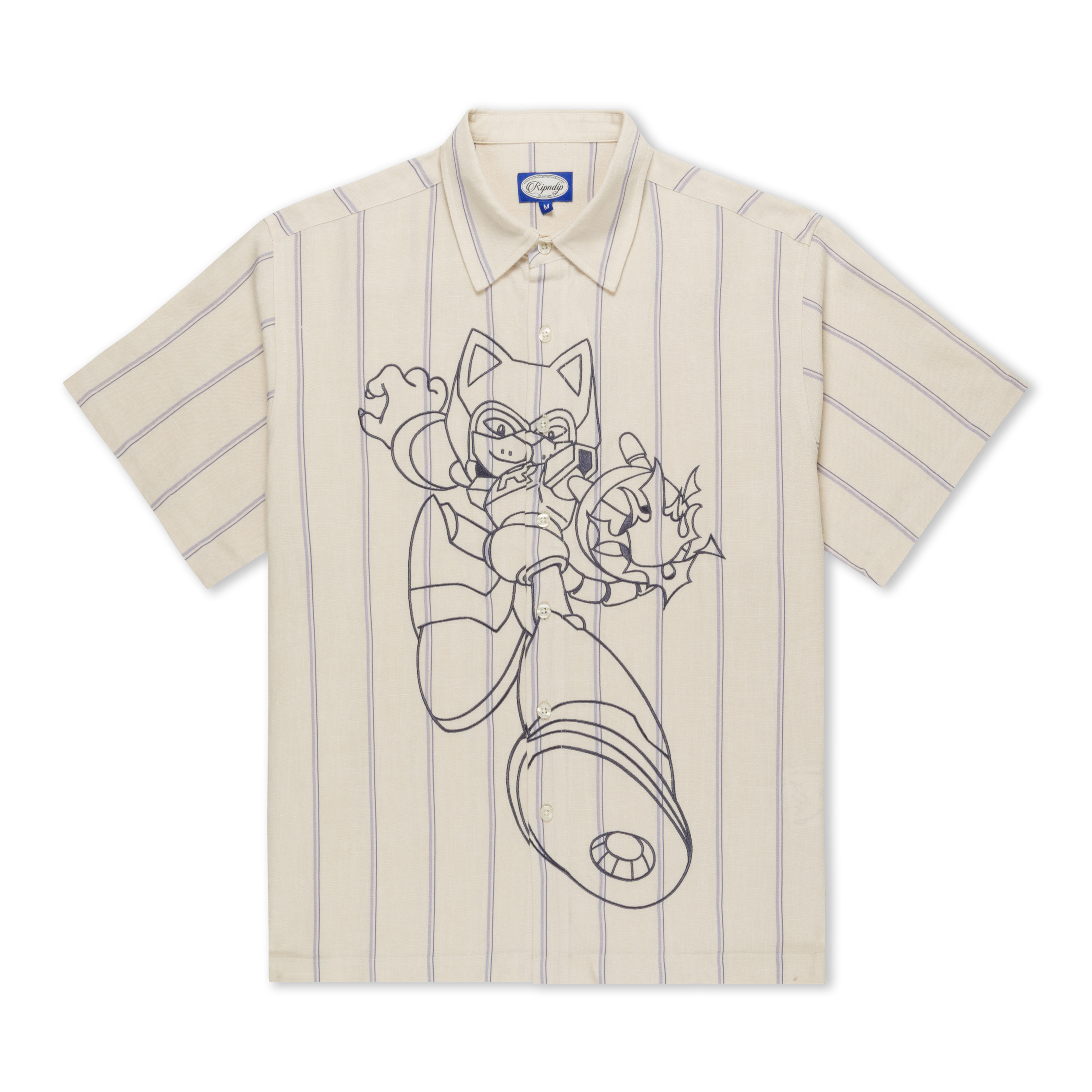 RIPNDIP Rokkunerm Button Up (Off White)