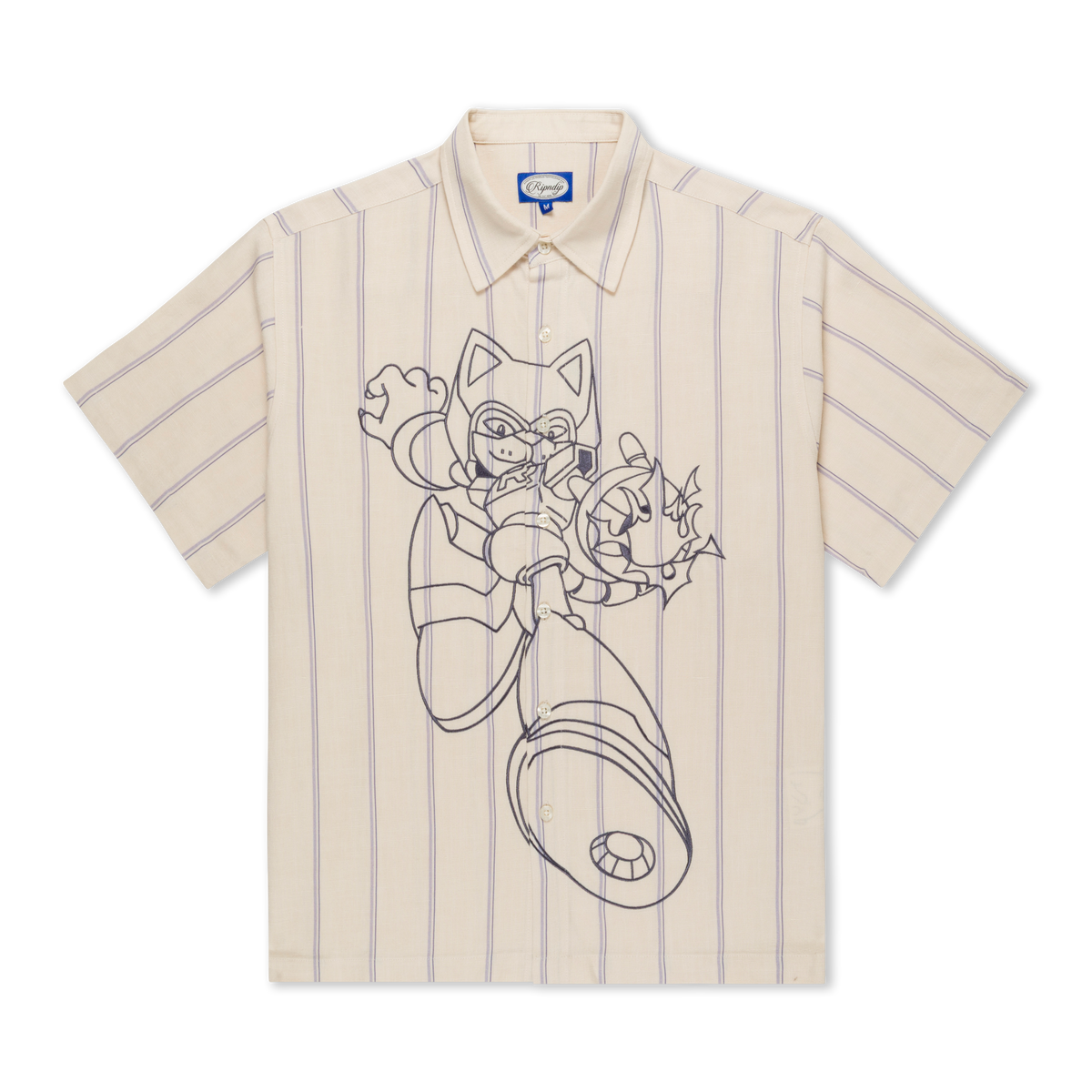 RIPNDIP Rokkunerm Button Up (Off White)