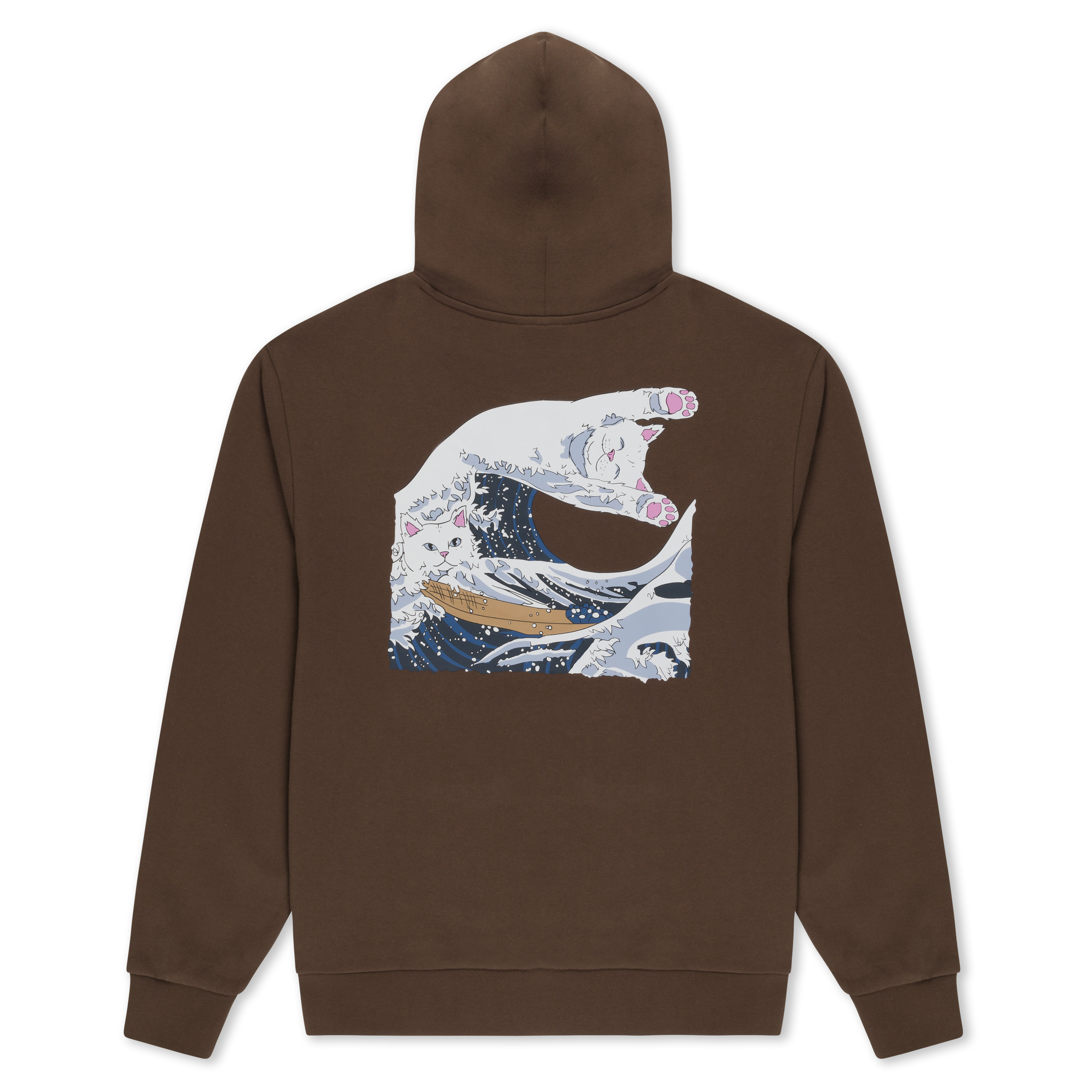 RIPNDIP Great Wave Of Nerm Hoodie (Brown)