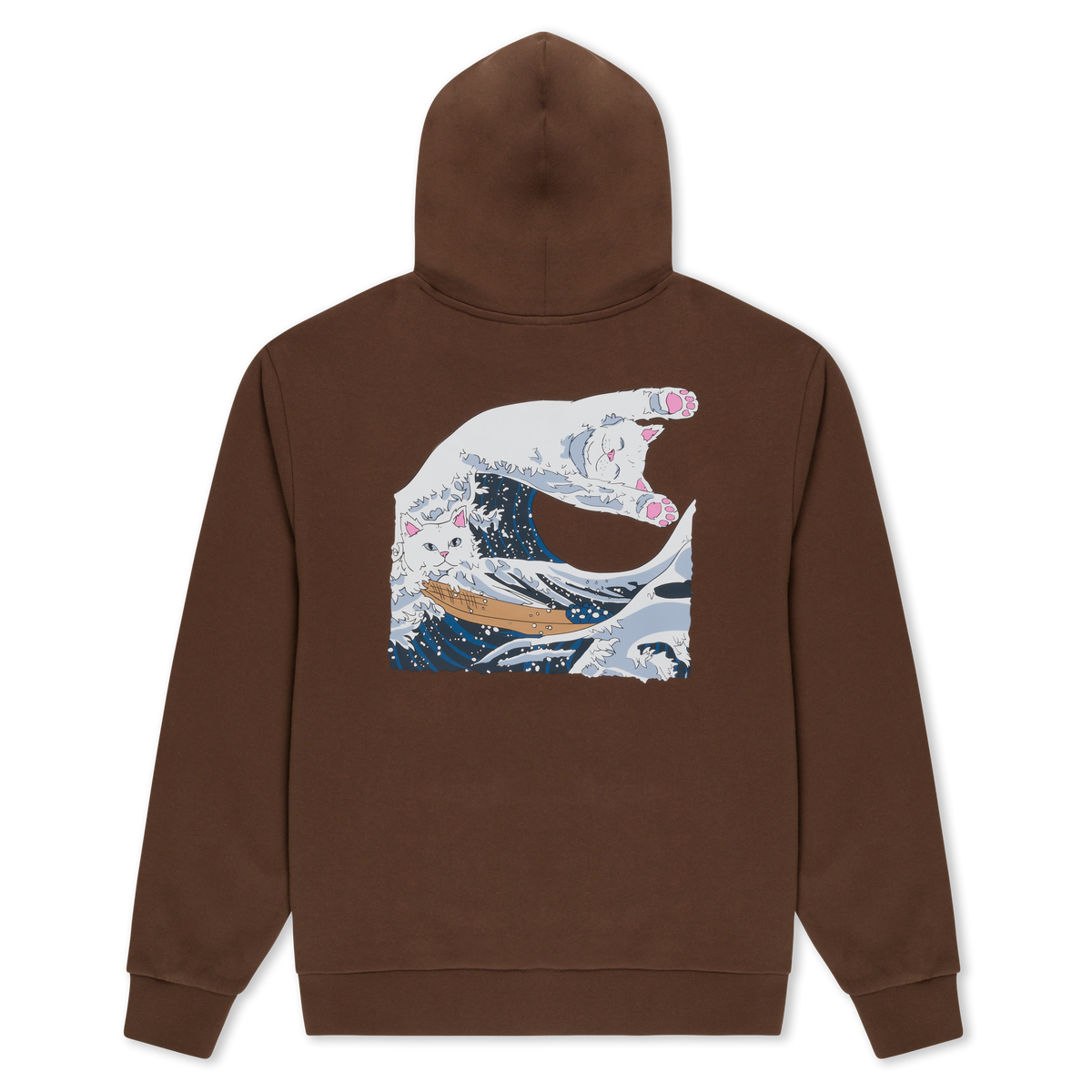 RIPNDIP Great Wave Of Nerm Hoodie (Brown)