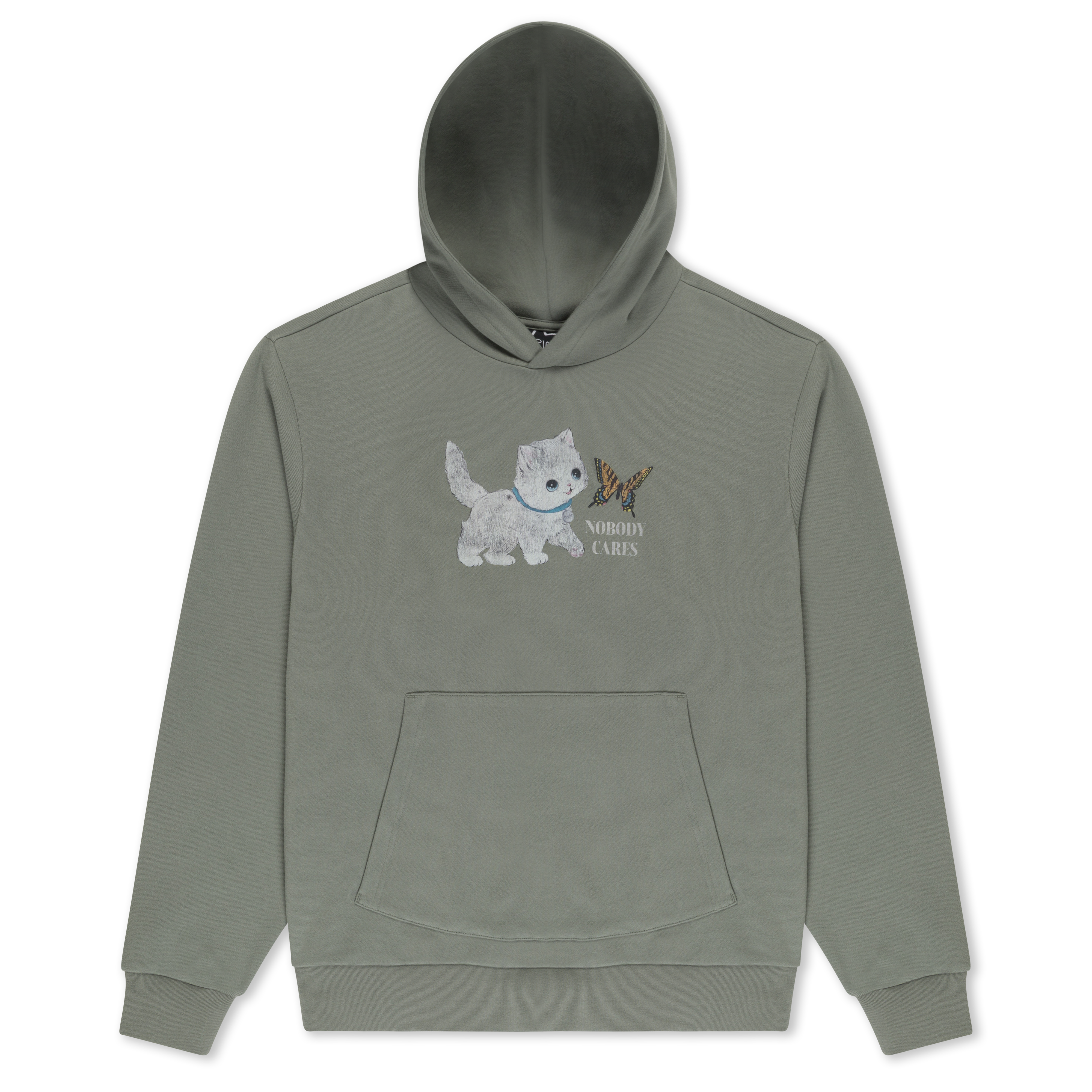RIPNDIP NOBODY CARES Hoodie (Silver Sage)