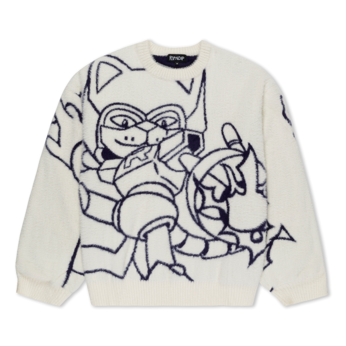 RIPNDIP Rokkunerm Mohair Sweater (Bone)