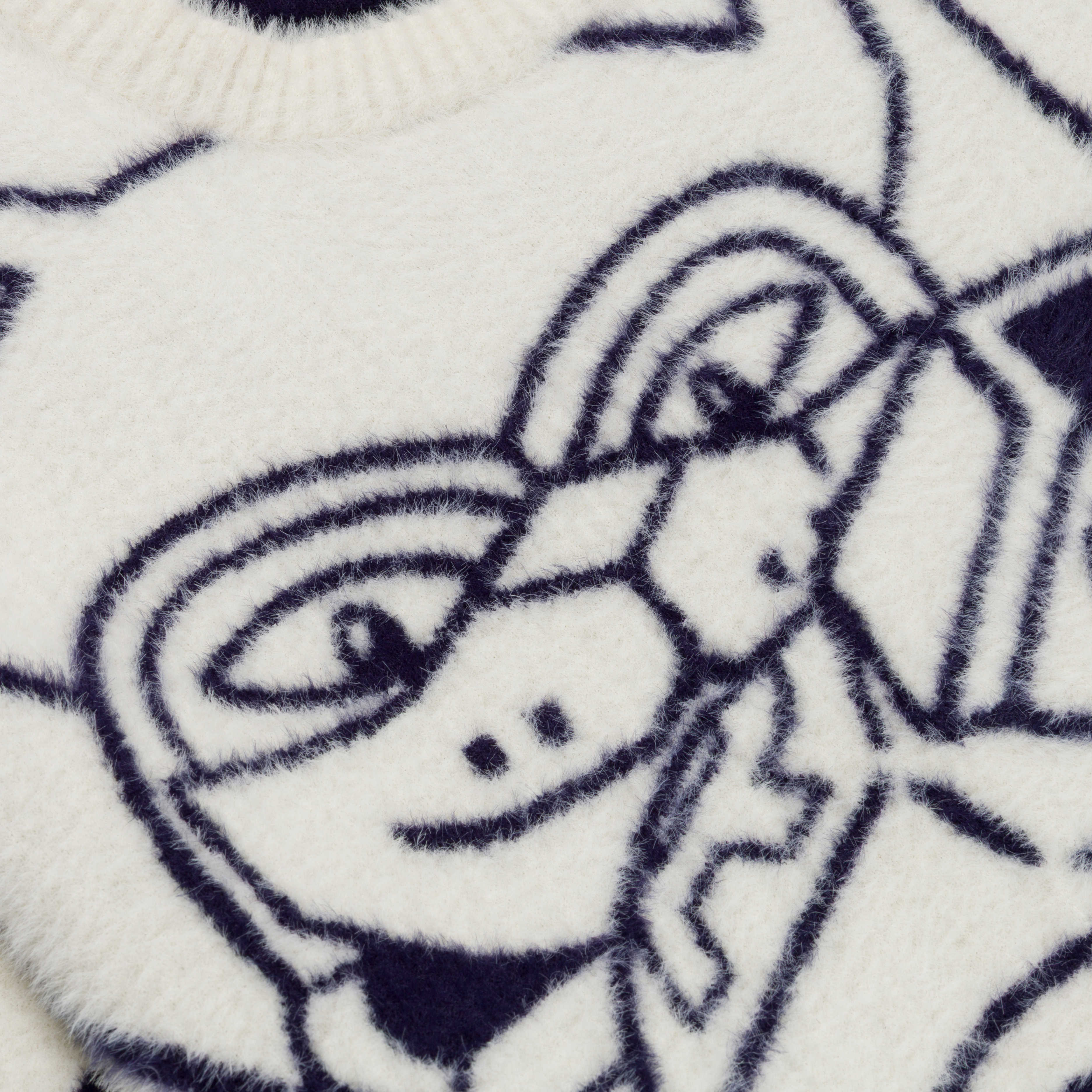 RIPNDIP Rokkunerm Mohair Sweater (Bone)
