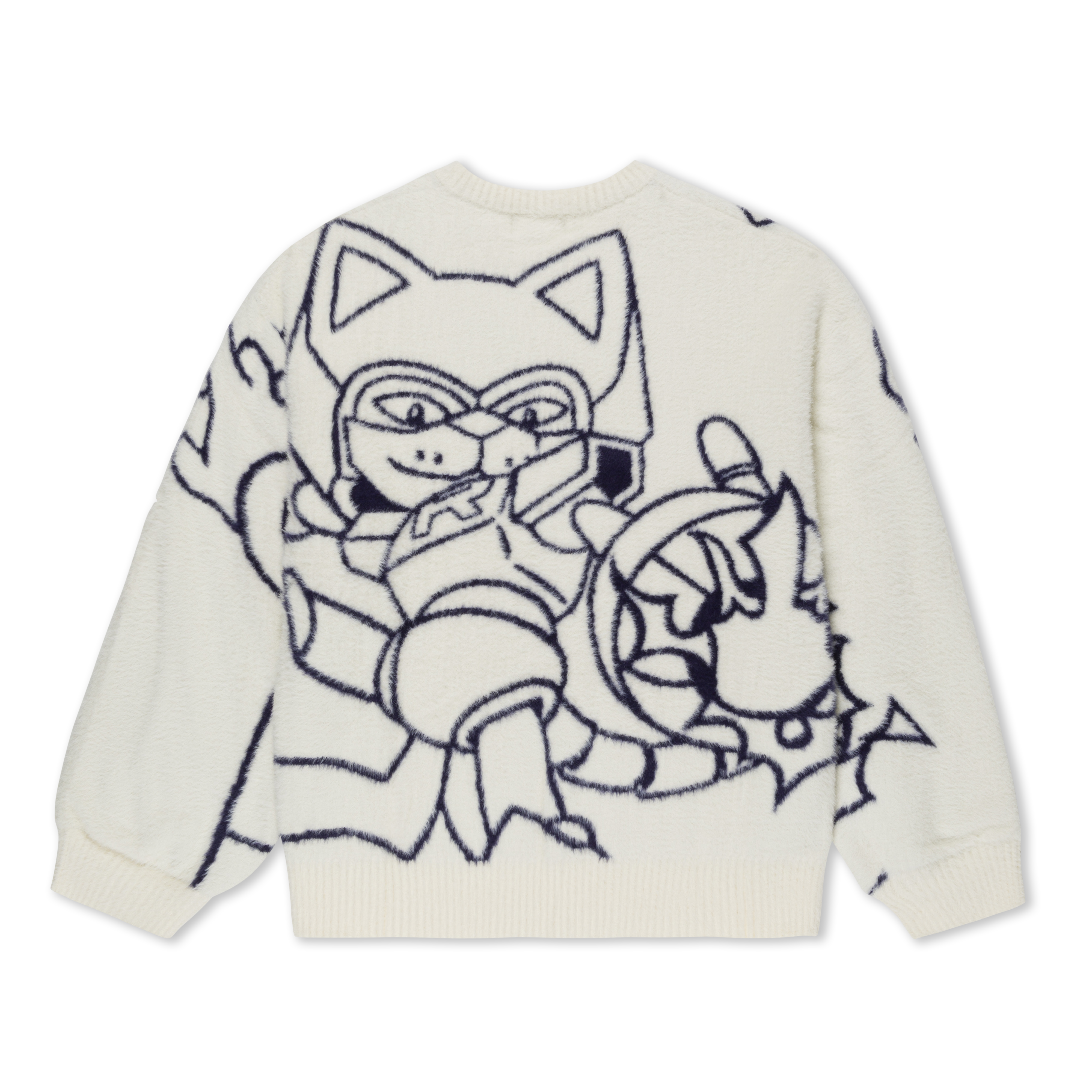 RIPNDIP Rokkunerm Mohair Sweater (Bone)