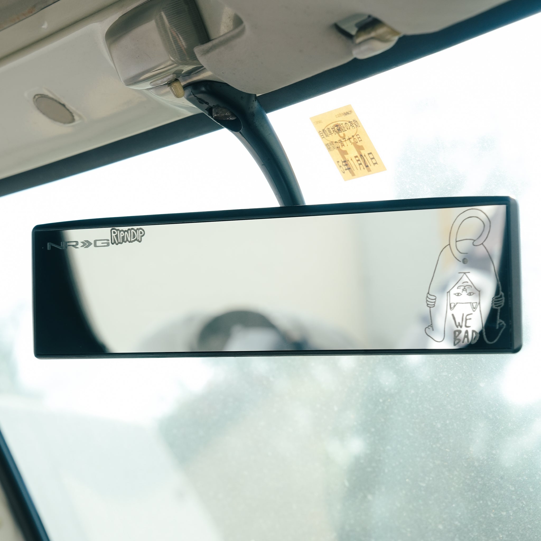 RIPNDIP Ripndip x NRG We Bad Car Mirror (Clear)