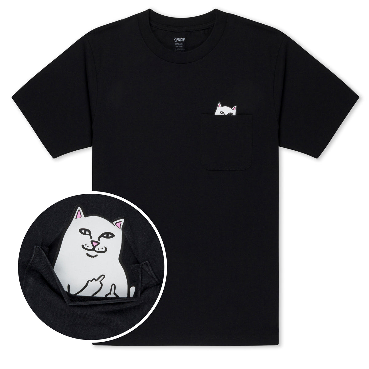 RIPNDIP Lord Nermal Pocket Tee (Black)