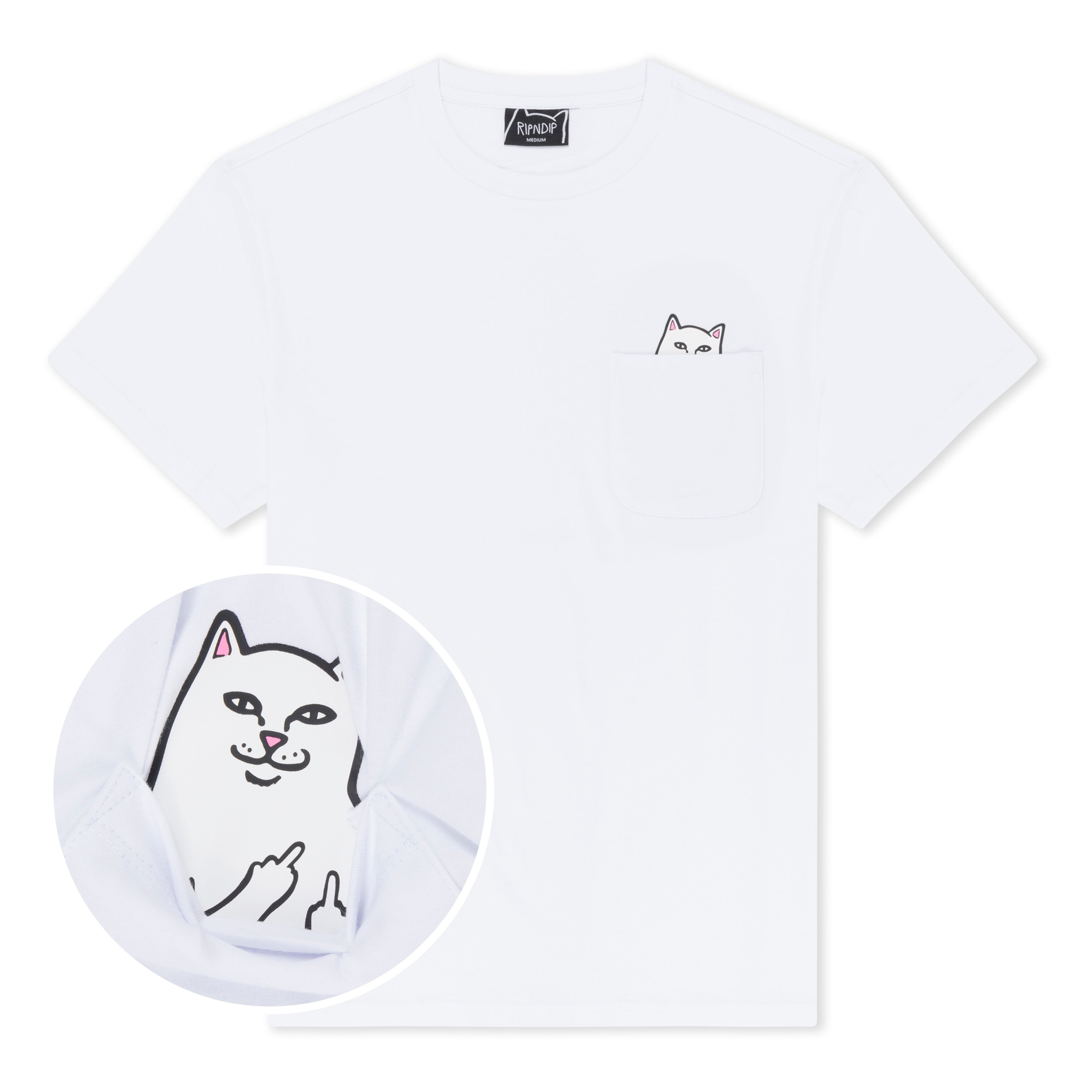 RIPNDIP Lord Nermal Pocket Tee (White)