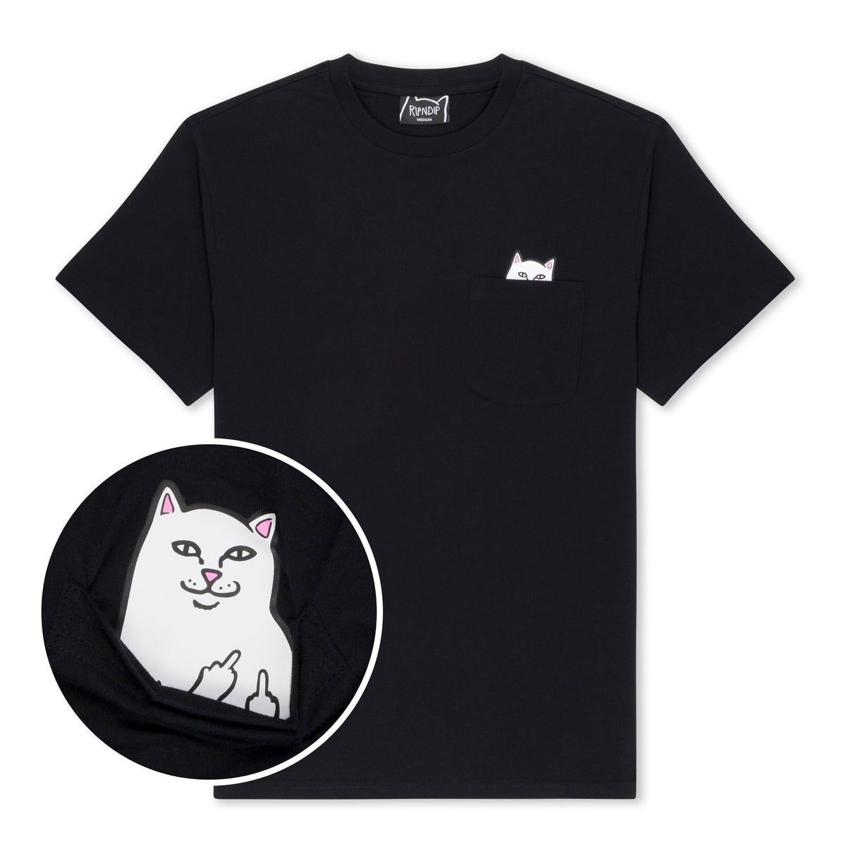RIPNDIP Lord Nermal Pocket Tee (Black)