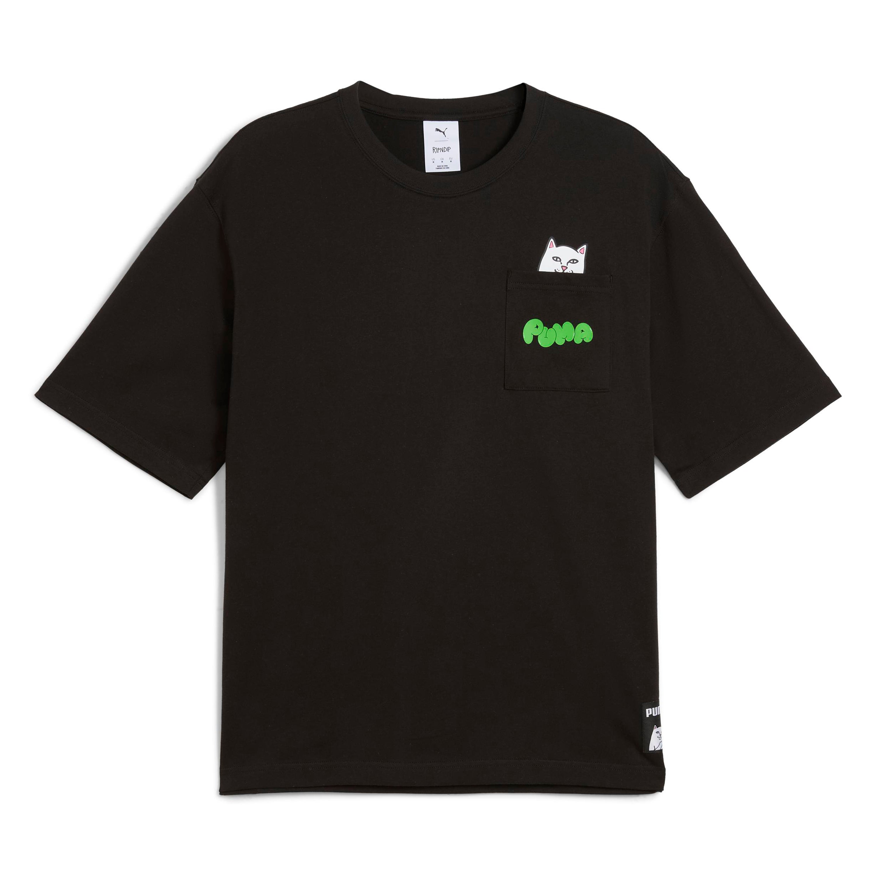 RIPNDIP PUMA X RIPNDIP Relaxed Pocket Tee (Puma Black)