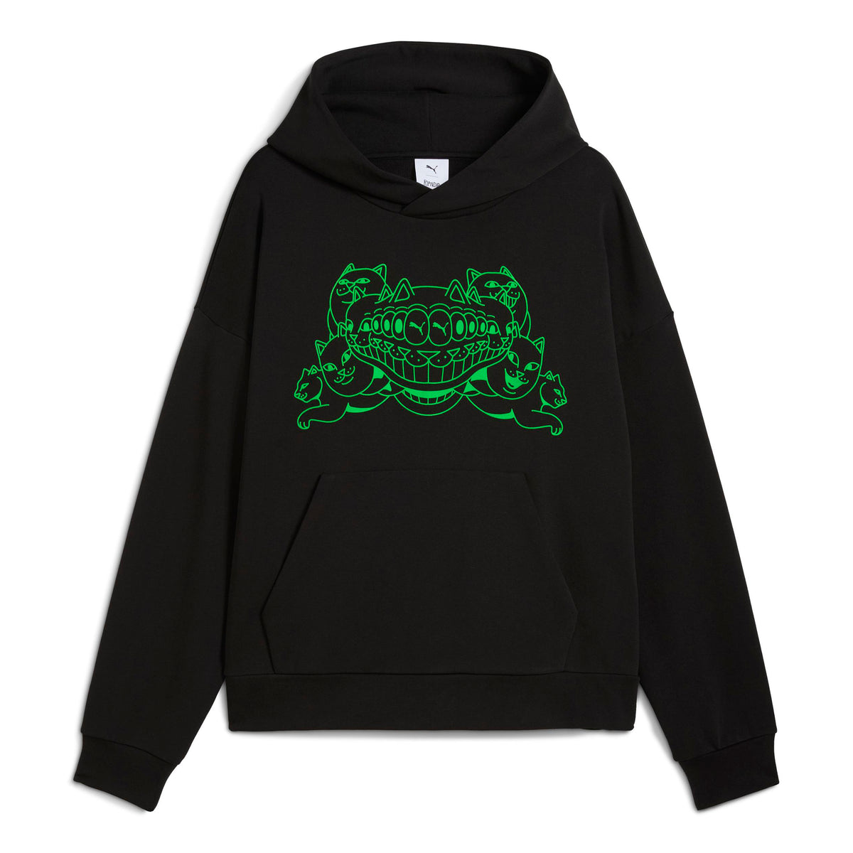 RIPNDIP PUMA X RIPNDIP Boxy Graphic Hoodie (Puma Black)