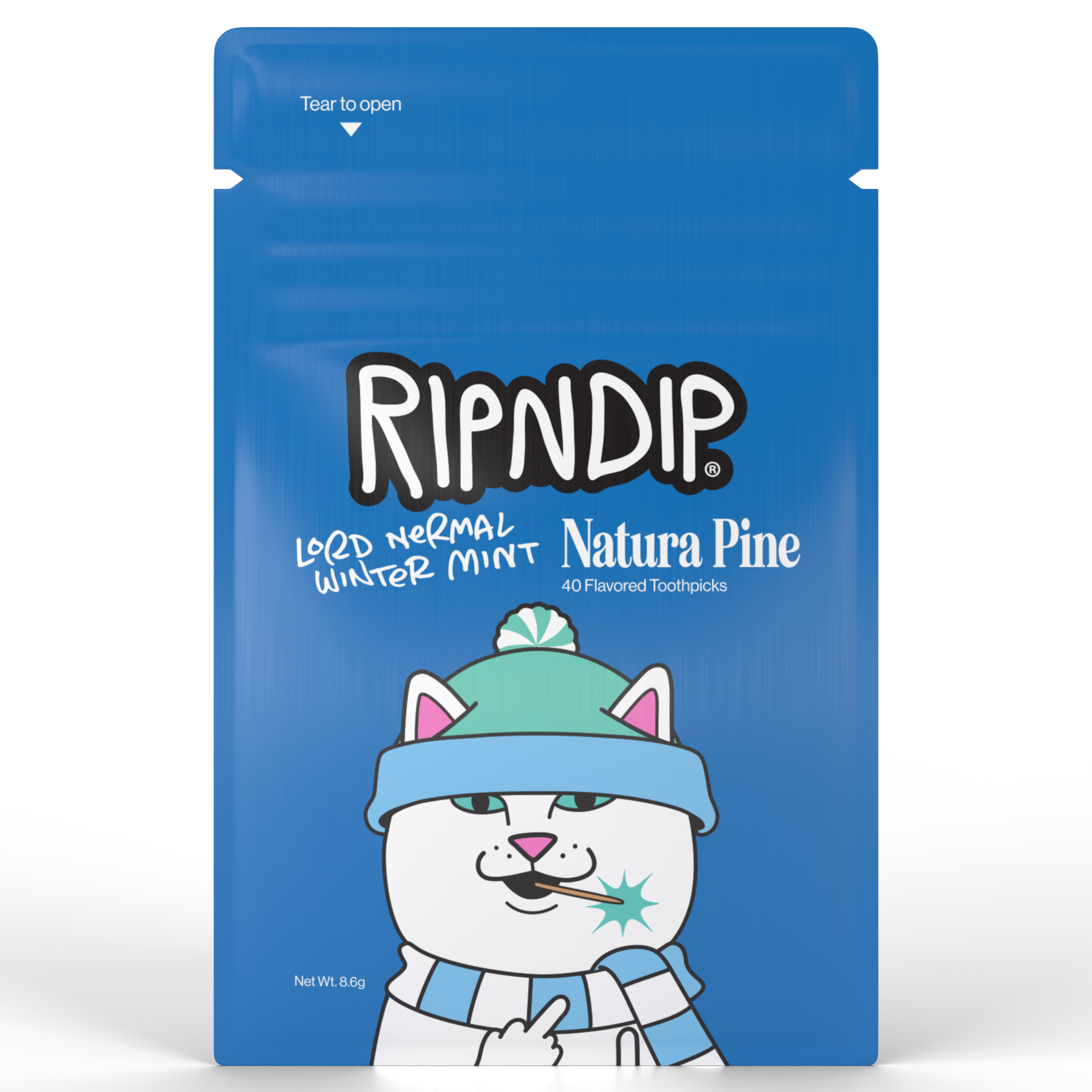 RIPNDIP Lord Nermal Winter Mint Flavored Toothpick Pouch (White)