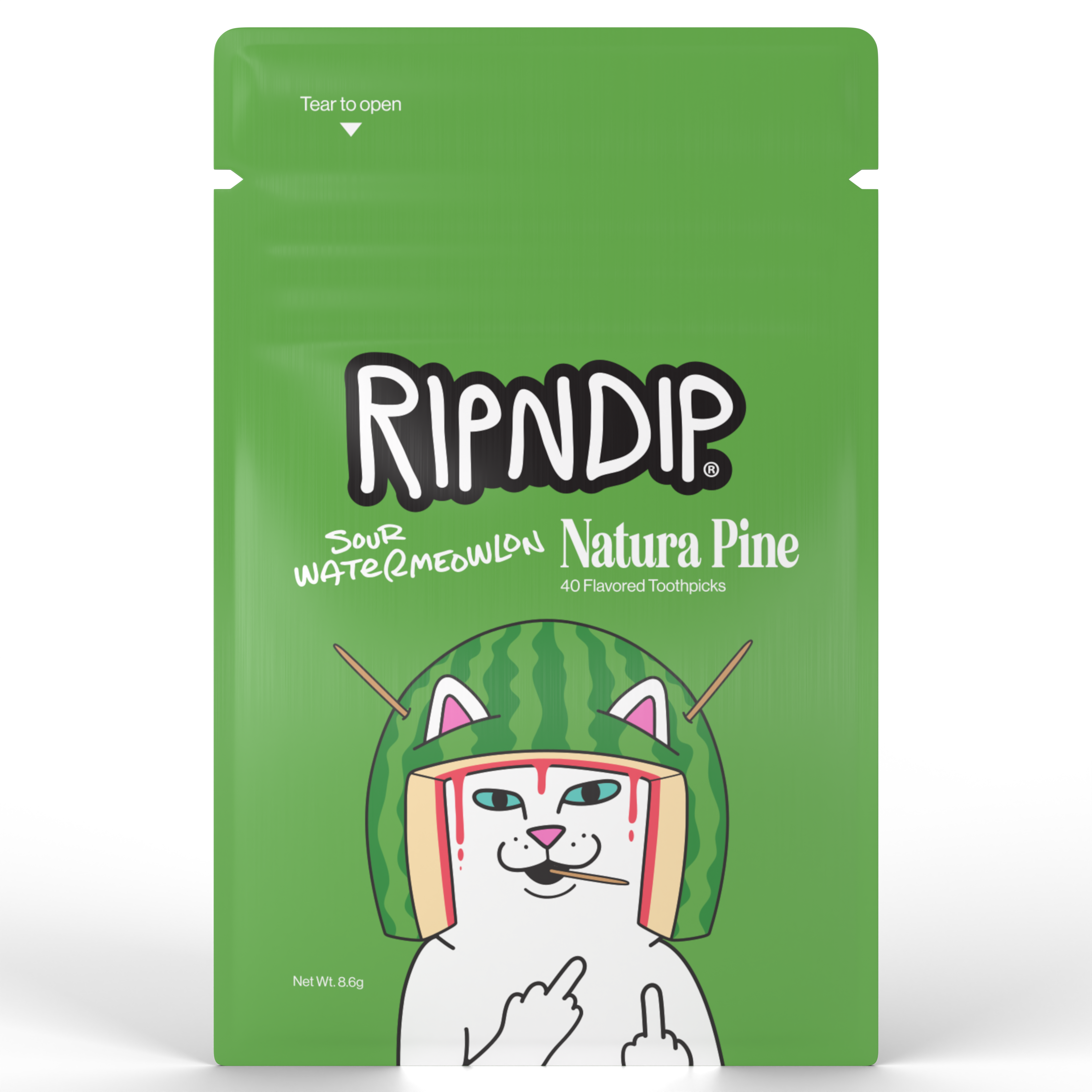 RIPNDIP Sour Watermeowlon Flavored Toothpick Pouch (White)