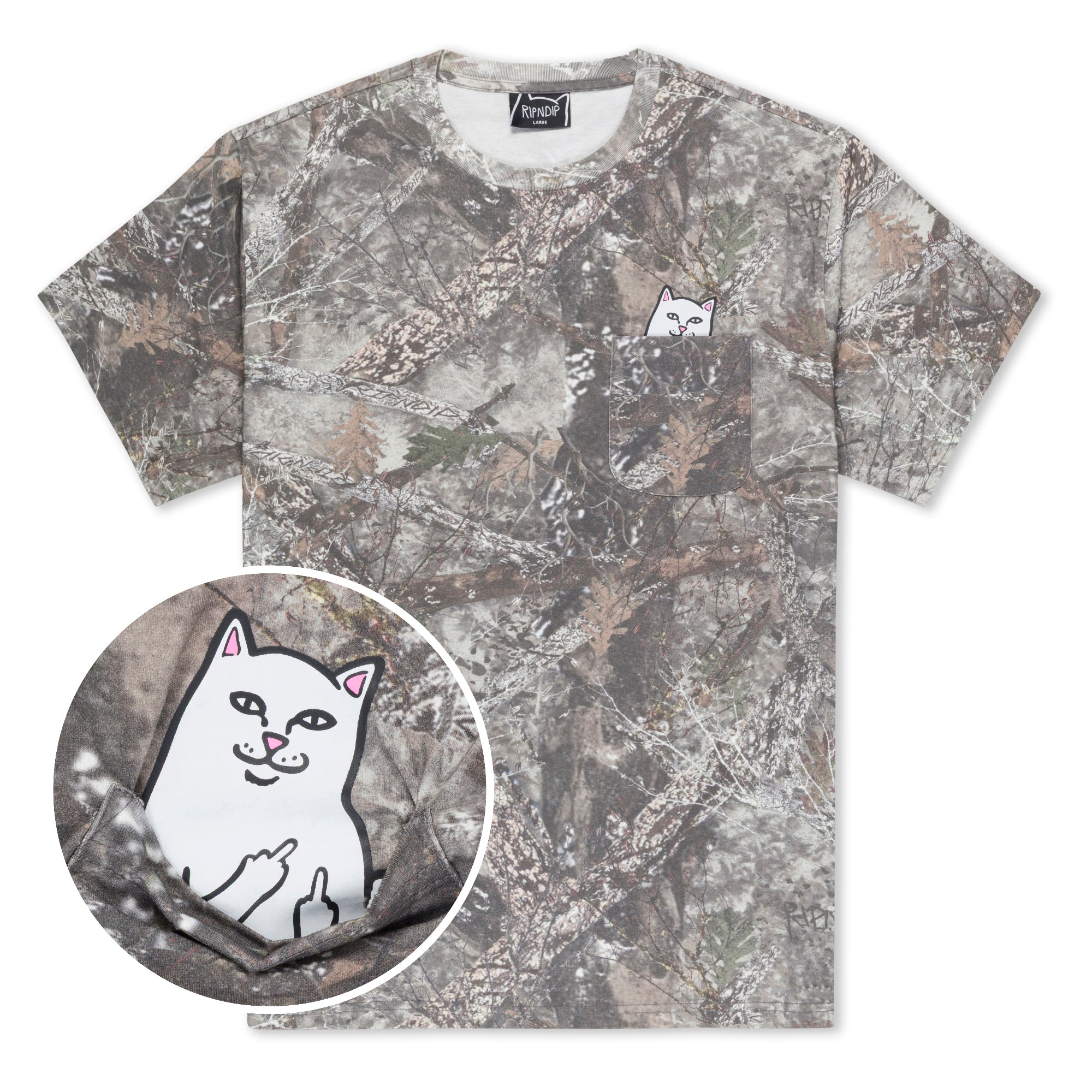 RIPNDIP Lord Nermal Pocket Tee (Nerm Tree Camo)