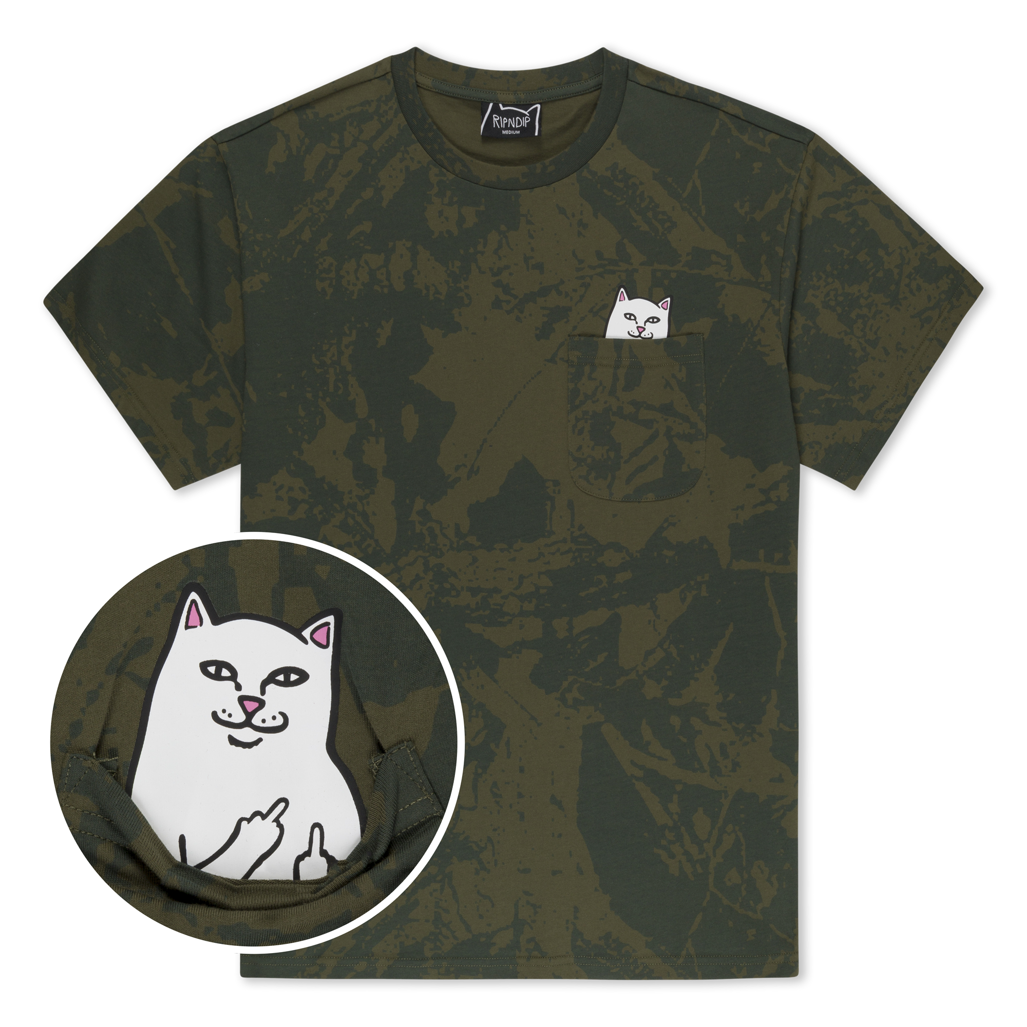 Lord Nermal Pocket Tee (Forest Camo)