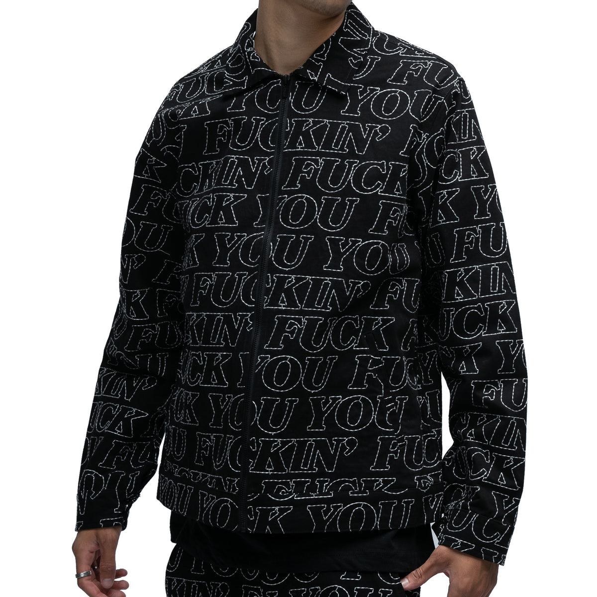 RIPNDIP Fuckin Fuck Quilted Work Jacket (Black)