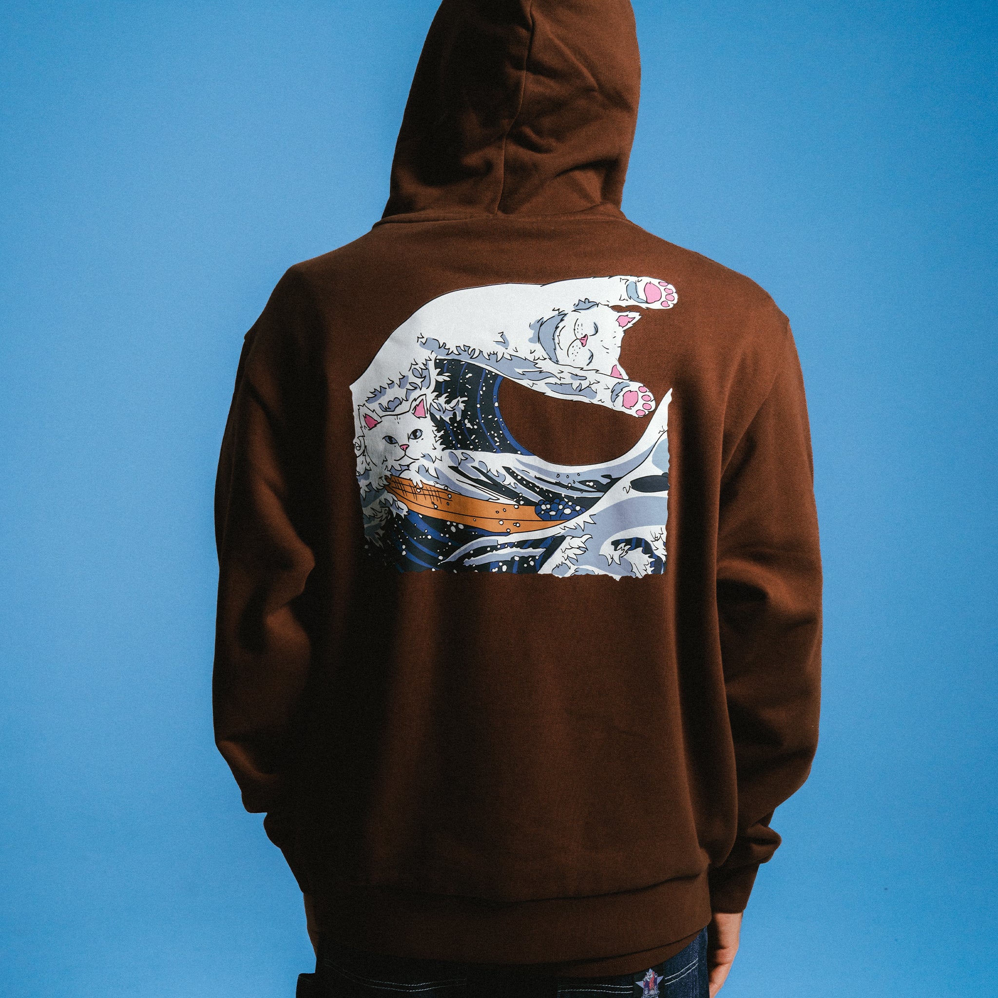 RIPNDIP Great Wave Of Nerm Hoodie (Brown)