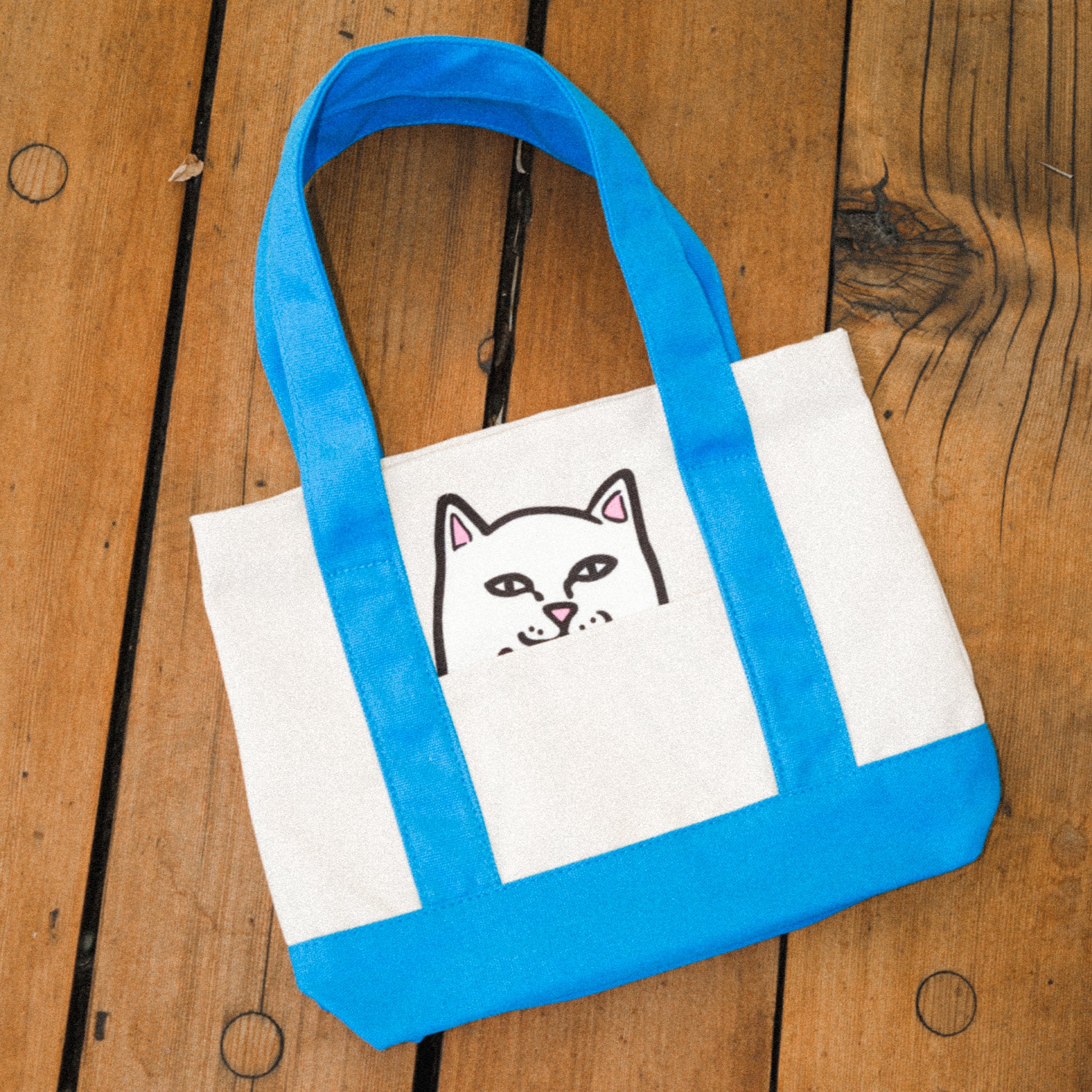 Lord Nermal Mini Shopper Tote (Blue / Natural)