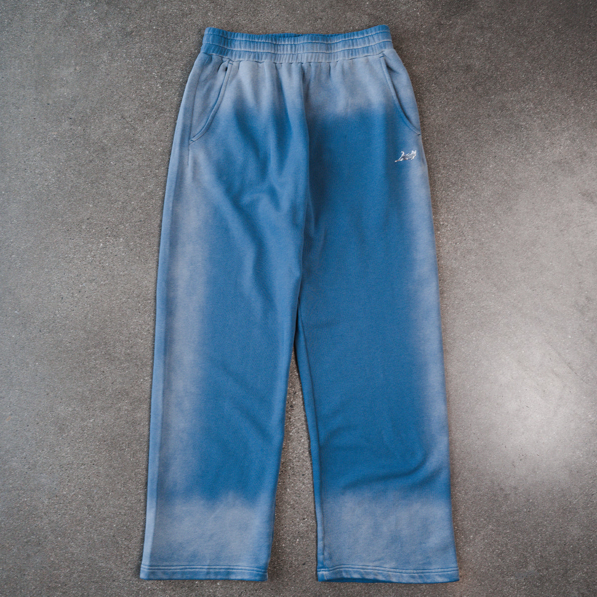 RIPNDIP Castanza Straight Leg Sweatpants (Light Blue Faded Wash)