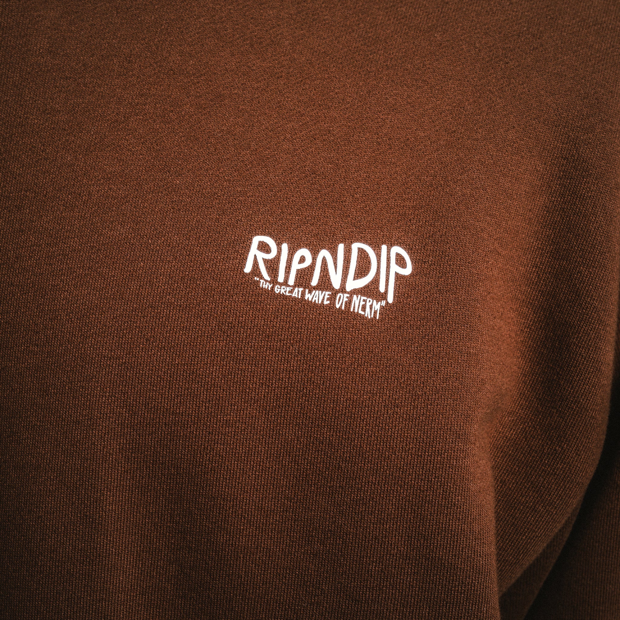 RIPNDIP Great Wave Of Nerm Hoodie (Brown)