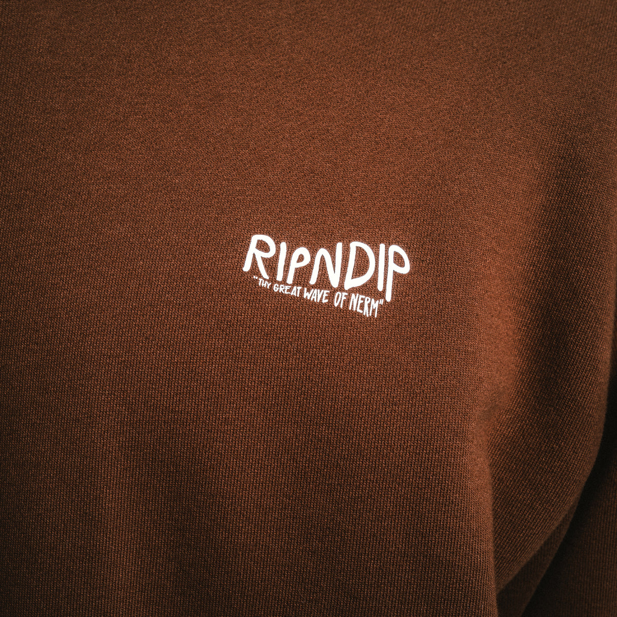 RIPNDIP Great Wave Of Nerm Hoodie (Brown)