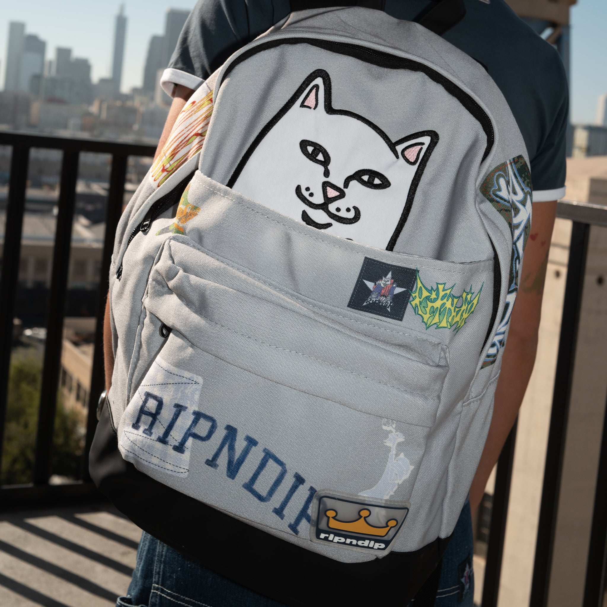 Lord Nermal Skyline Velcro Backpack (Multi)