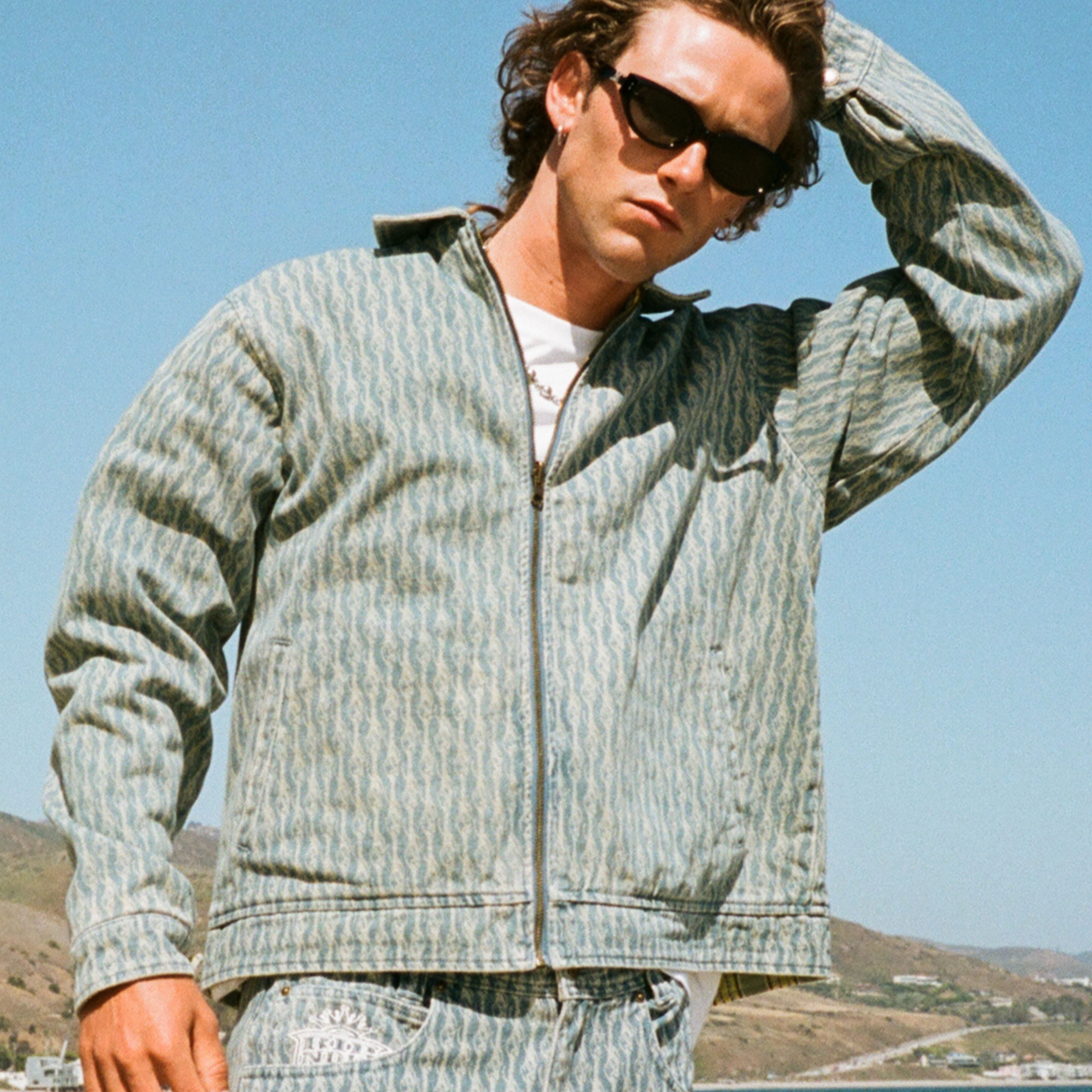 RIPNDIP Western Roads Reversible Work Jacket (Medium Wash)