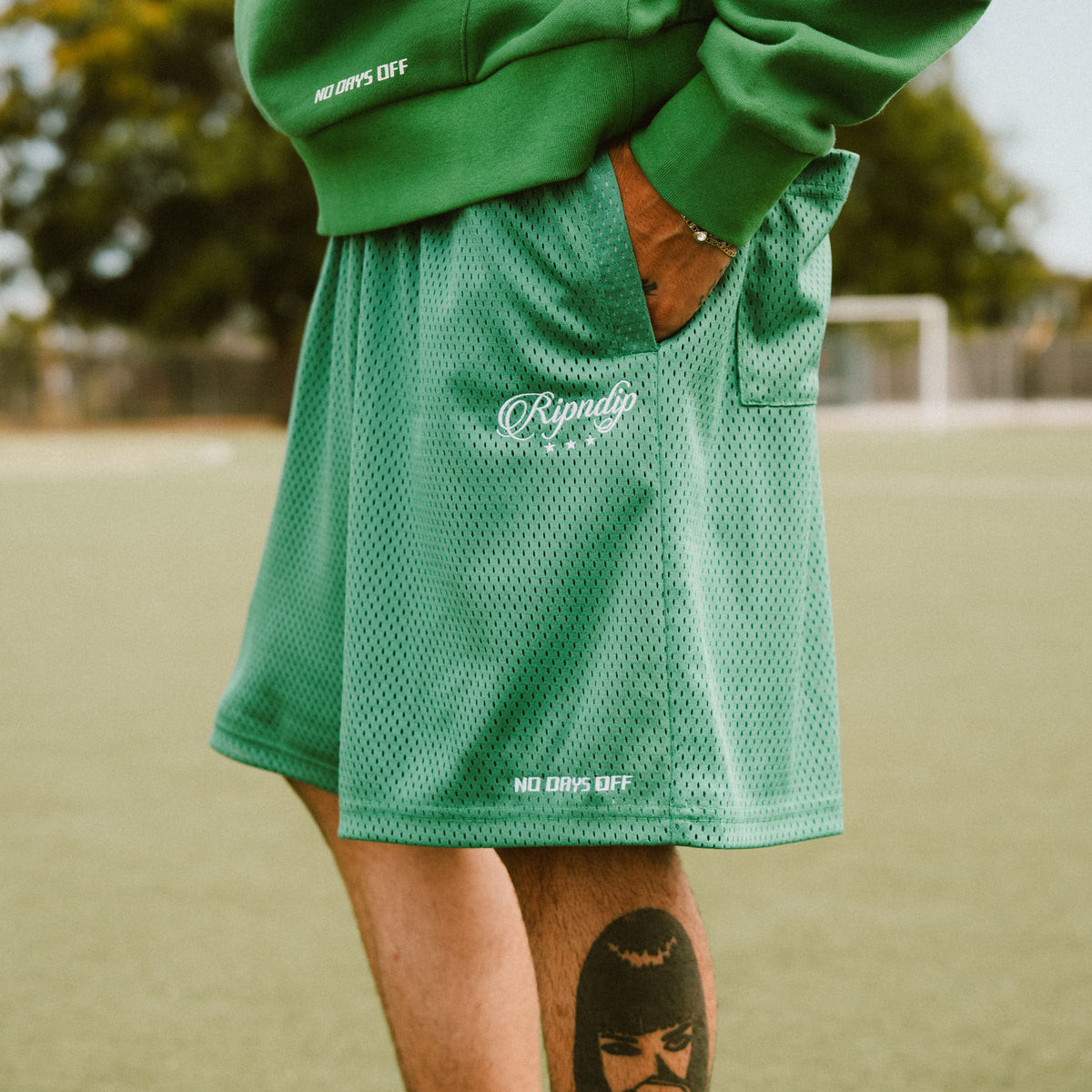 RIPNDIP RND Cup MX Mesh Shorts (Green)