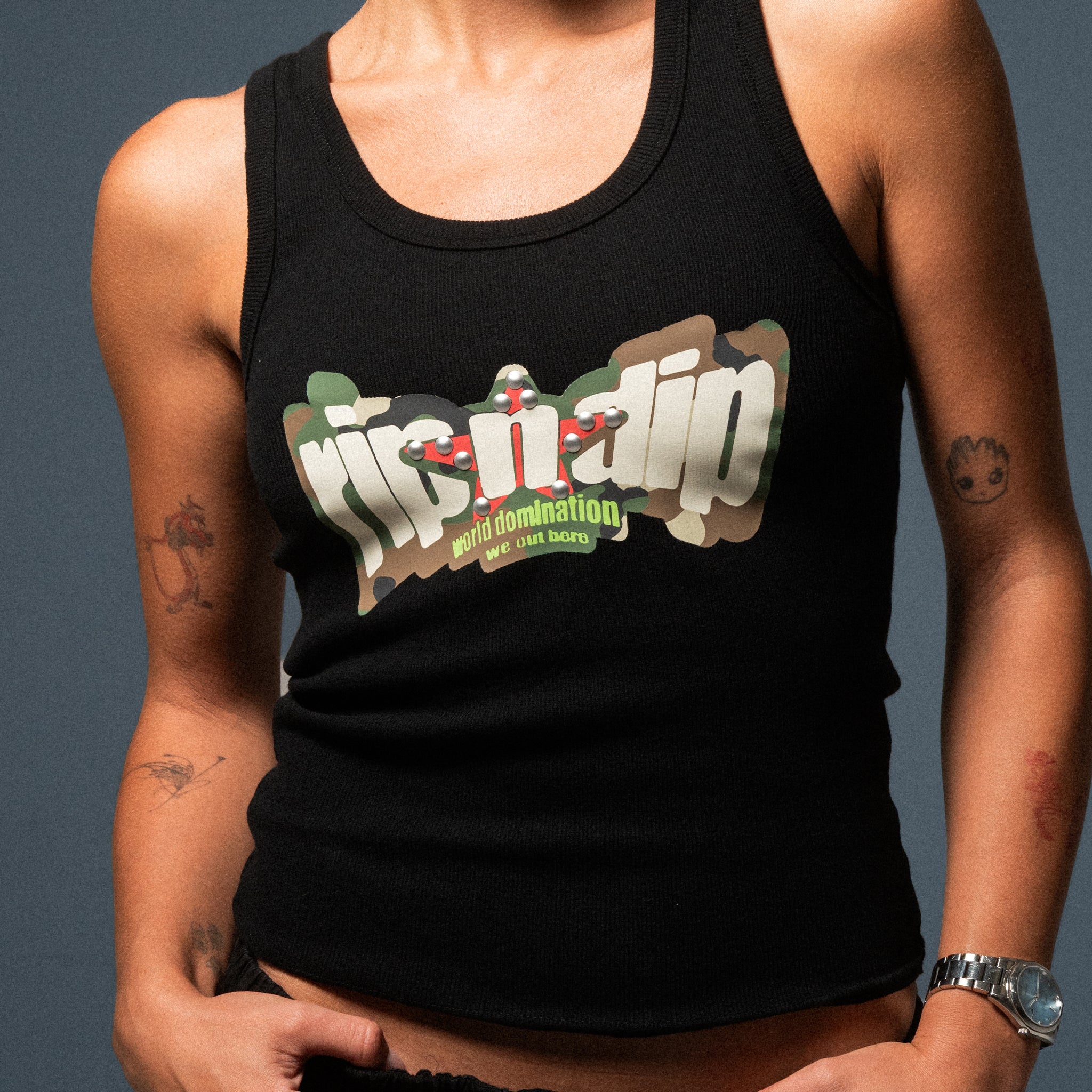 RIPNDIP World Domination Ribbed Tank (Black)