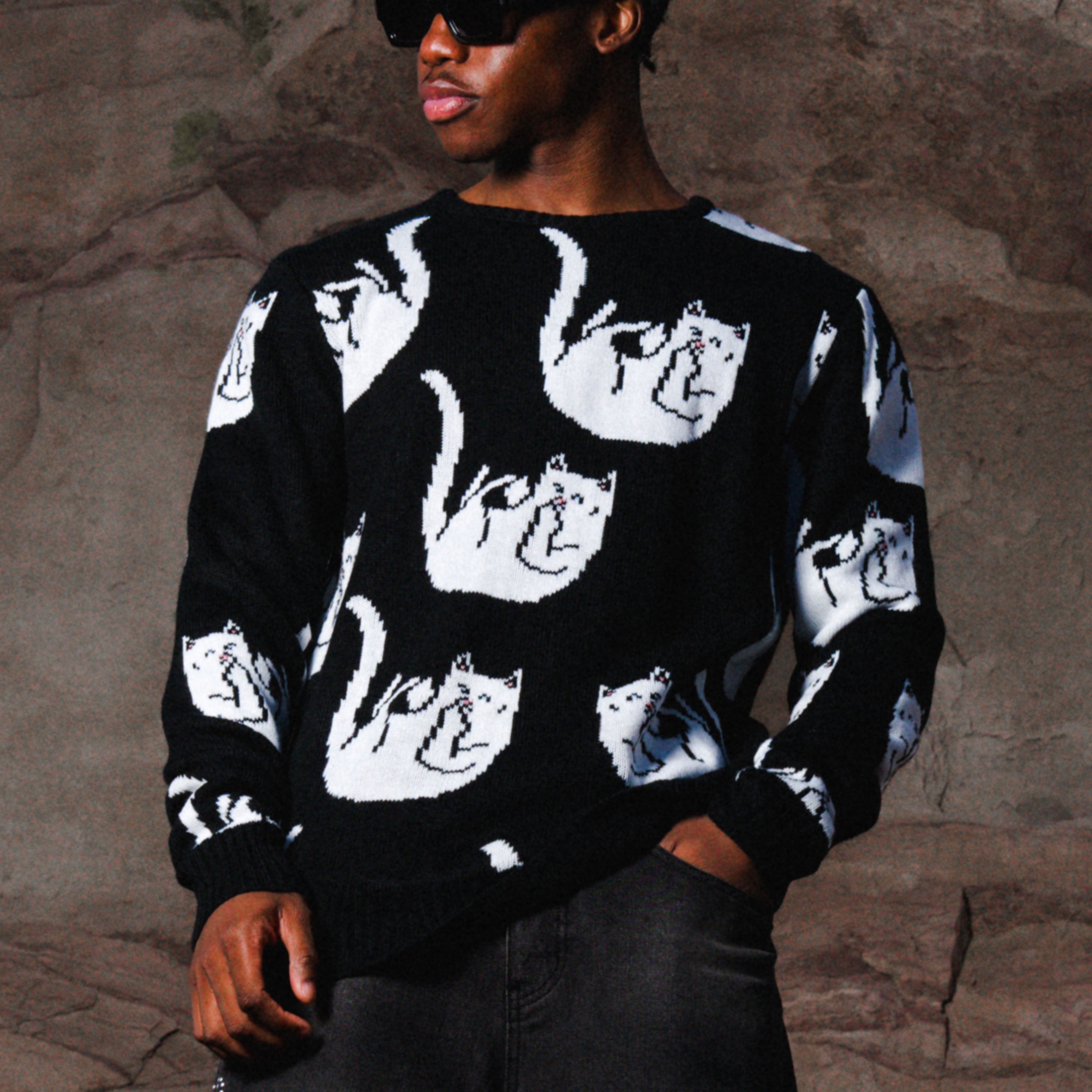 ◆RIPNDIP Nearmal Yang ニットスウェット / Mサイズ Knits & Sweaters - Mens And Womens - Ripndip.com – RIPNDIP
