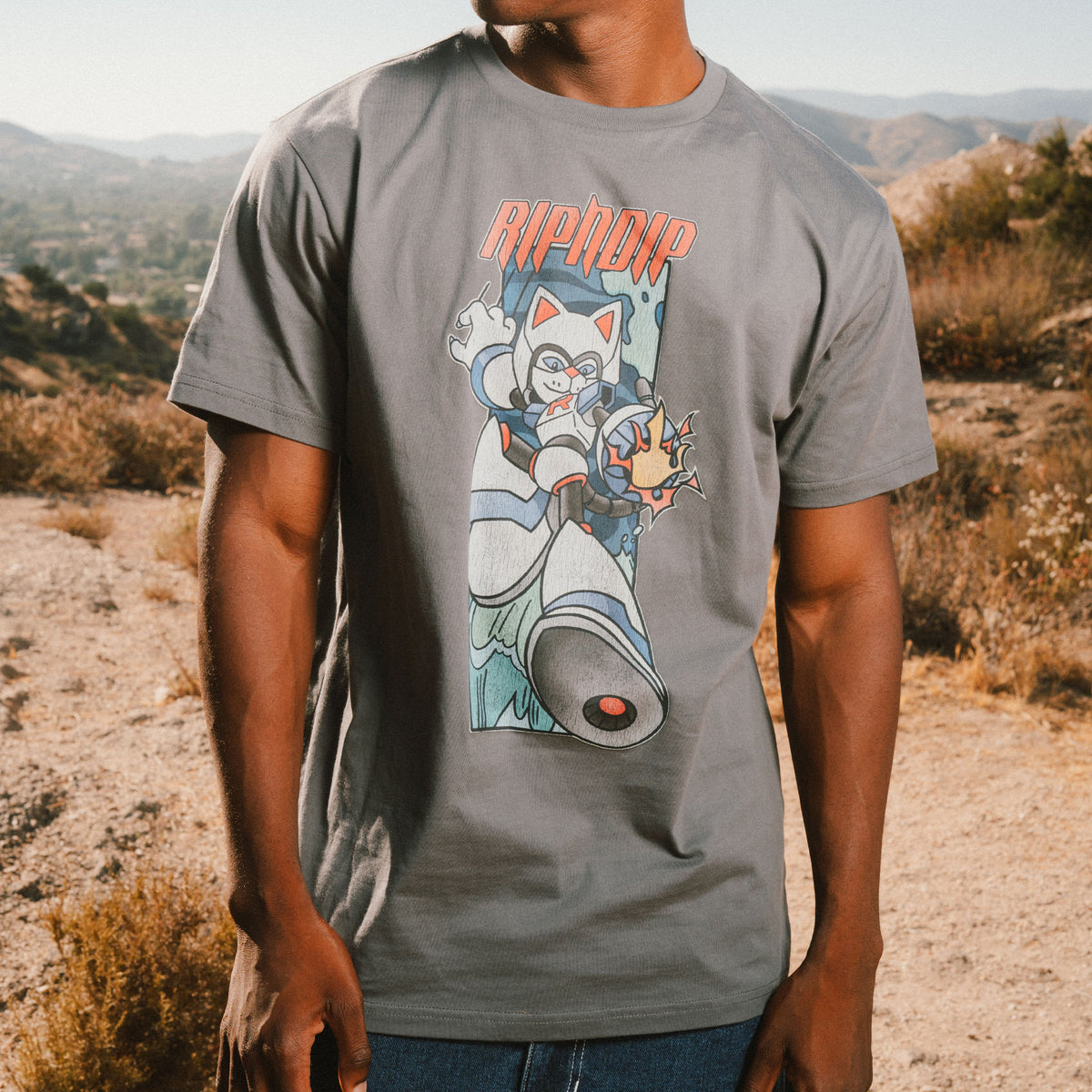 RIPNDIP Rokkunerm Tee (Charcoal)