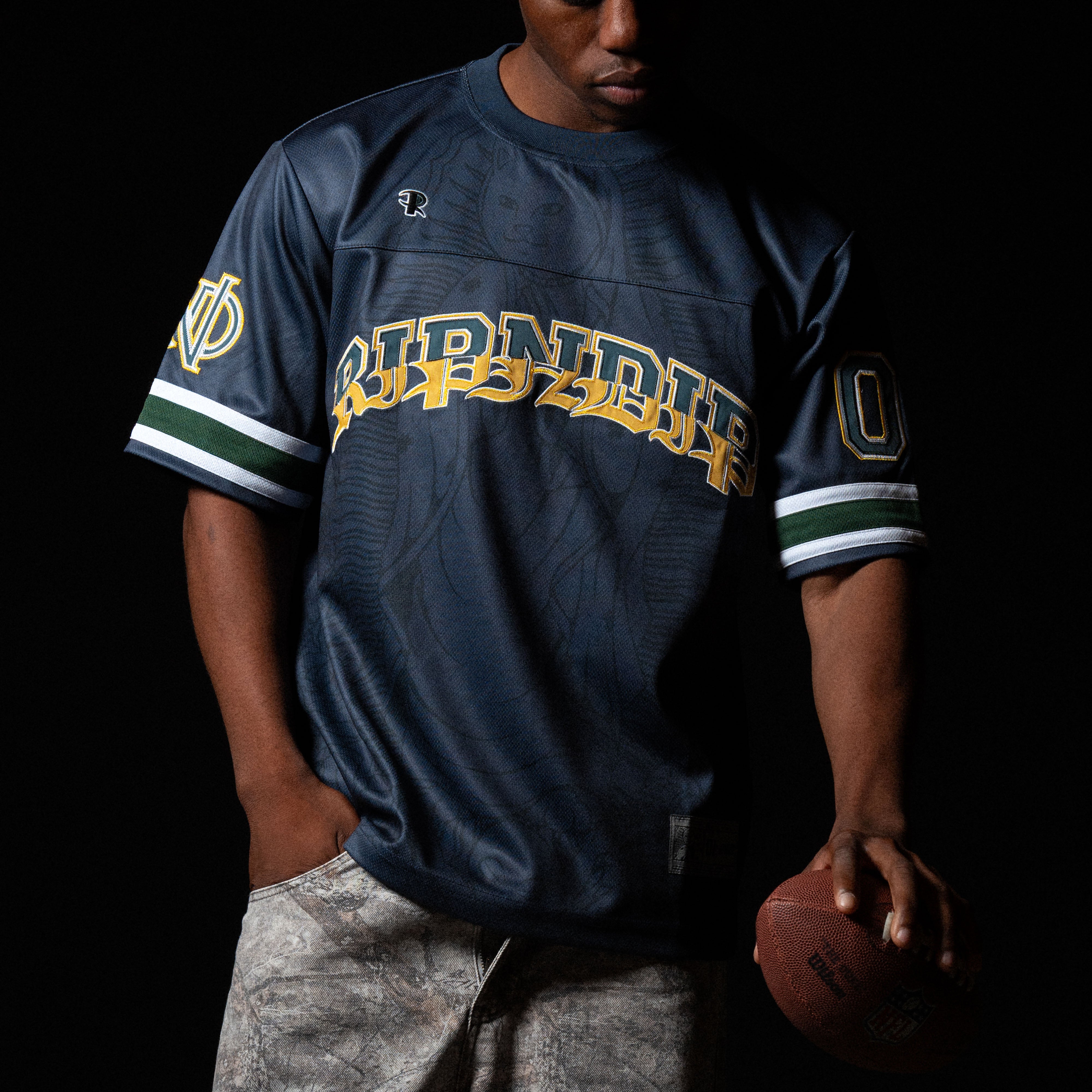 RIPNDIP Mother Nerm Football Jersey  (Navy)