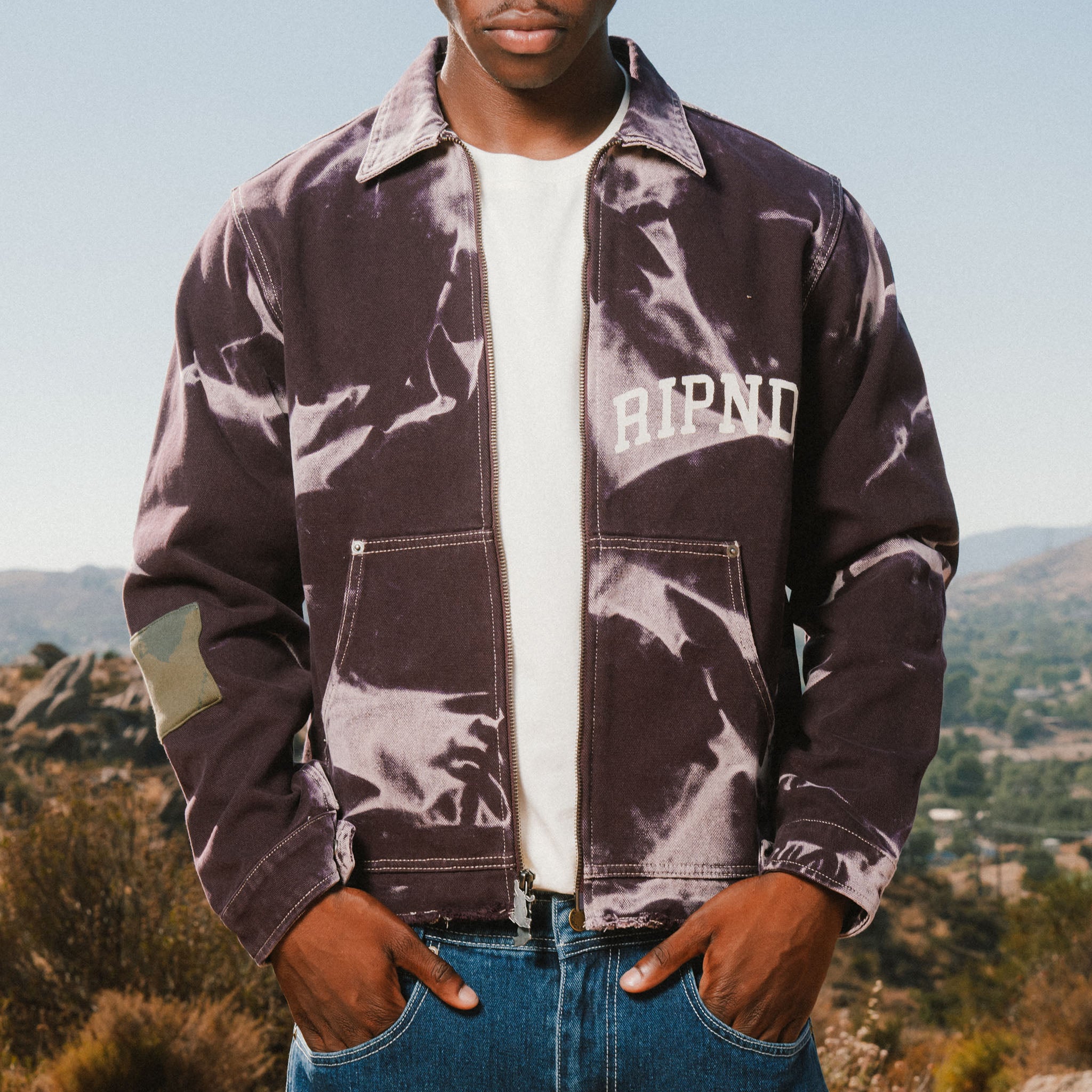Skyline Work Jacket (Dark Plum Wash)